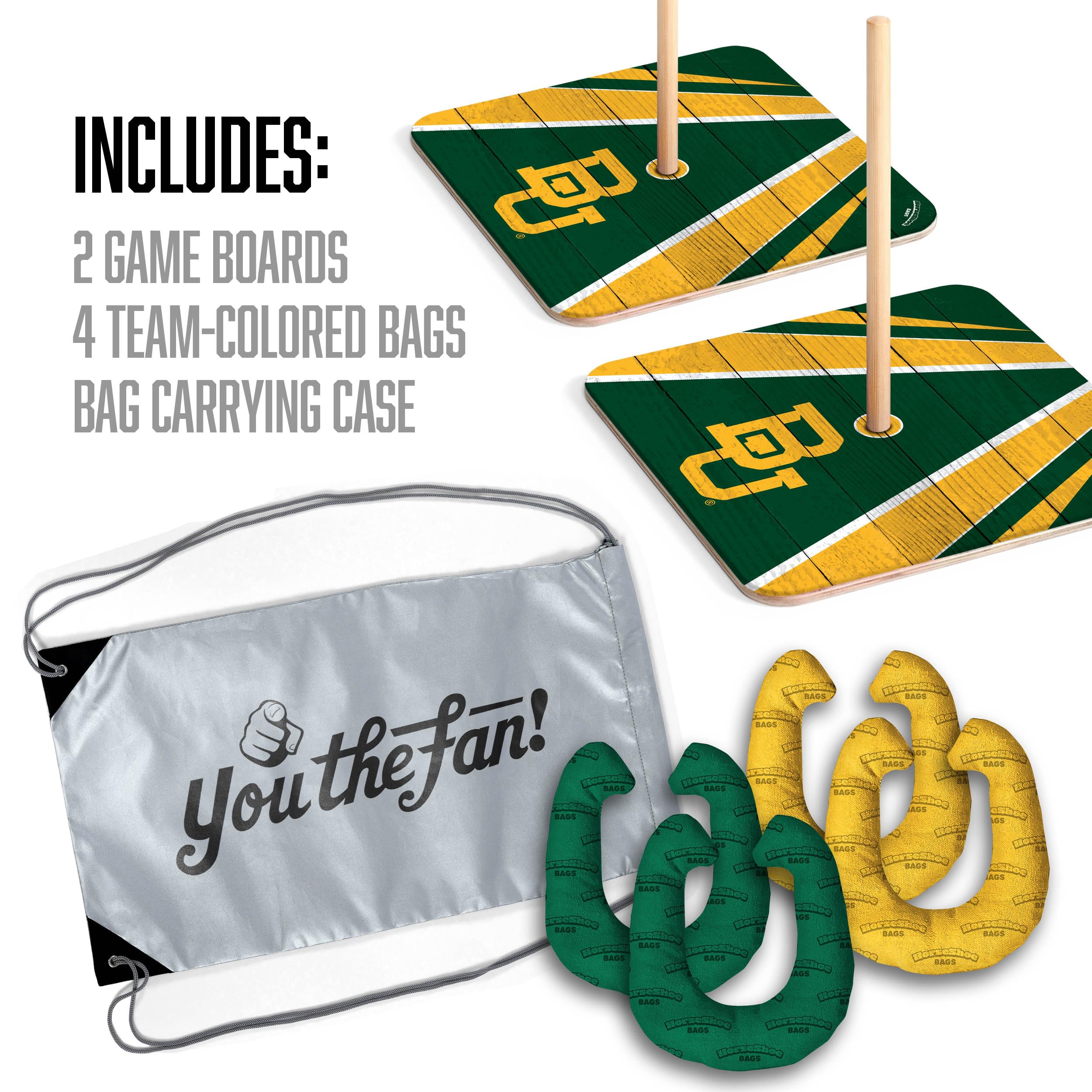 YouTheFan NCAA Baylor Bears Horseshoe Bags - Sports Collectibles, Sports Memorabilia, Sports Fan Shop, Sports Gifts