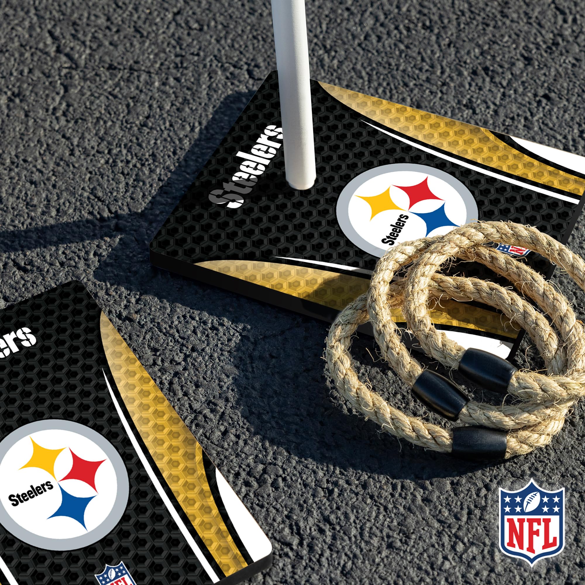 Wild Sports NFL Quoits Set with Direct Print HD Team Graphics – Tailgate Ring Toss Game – Great Gift for Any Football Fan! Ring Toss Family Outdoor Games for The Beach, BBQ, or Tailgate Party - Sports Collectibles, Sports Memorabilia, Sports Fan Shop, Sports Gifts