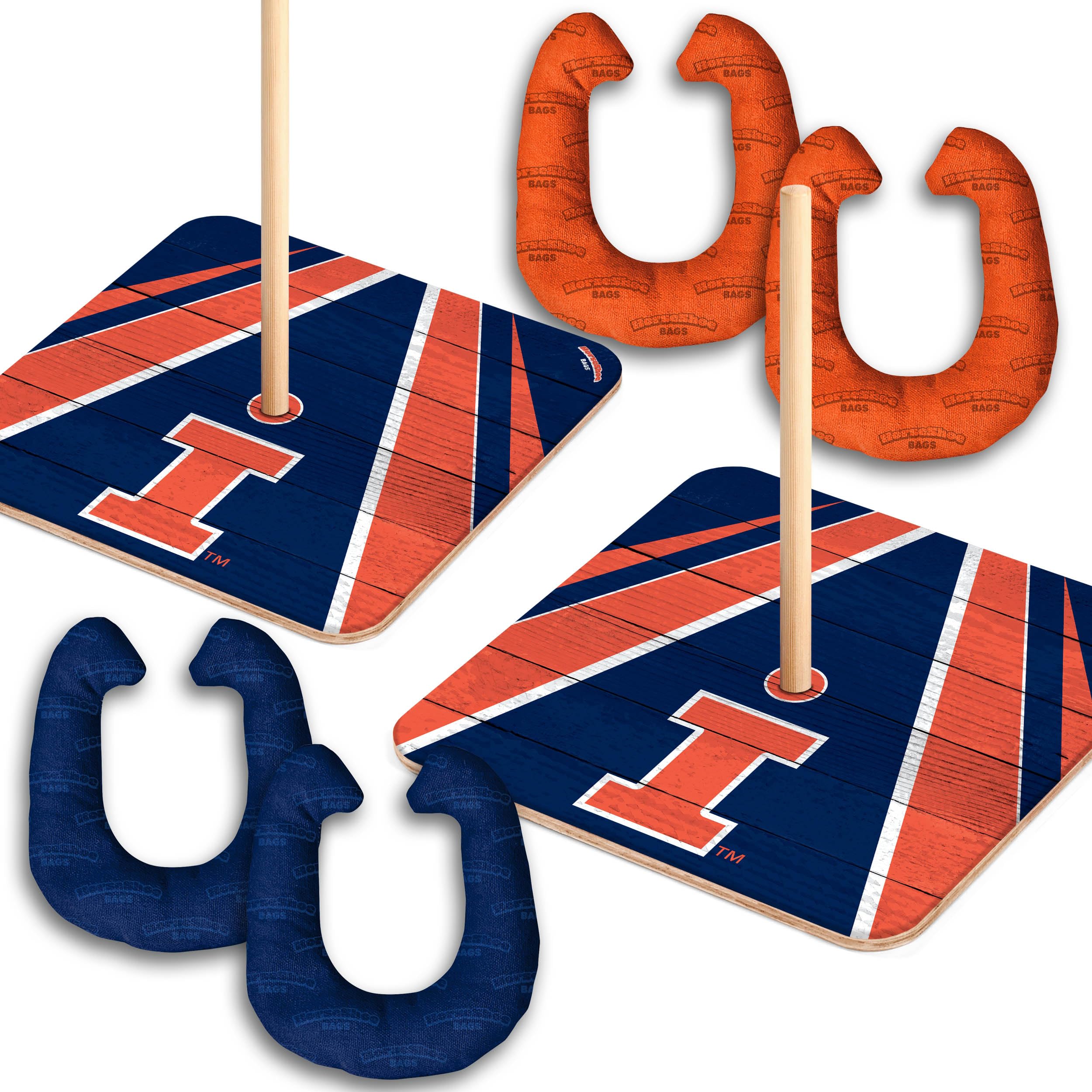 YouTheFan NCAA Illinois Fighting Illini Horseshoe Bags - Sports Collectibles, Sports Memorabilia, Sports Fan Shop, Sports Gifts
