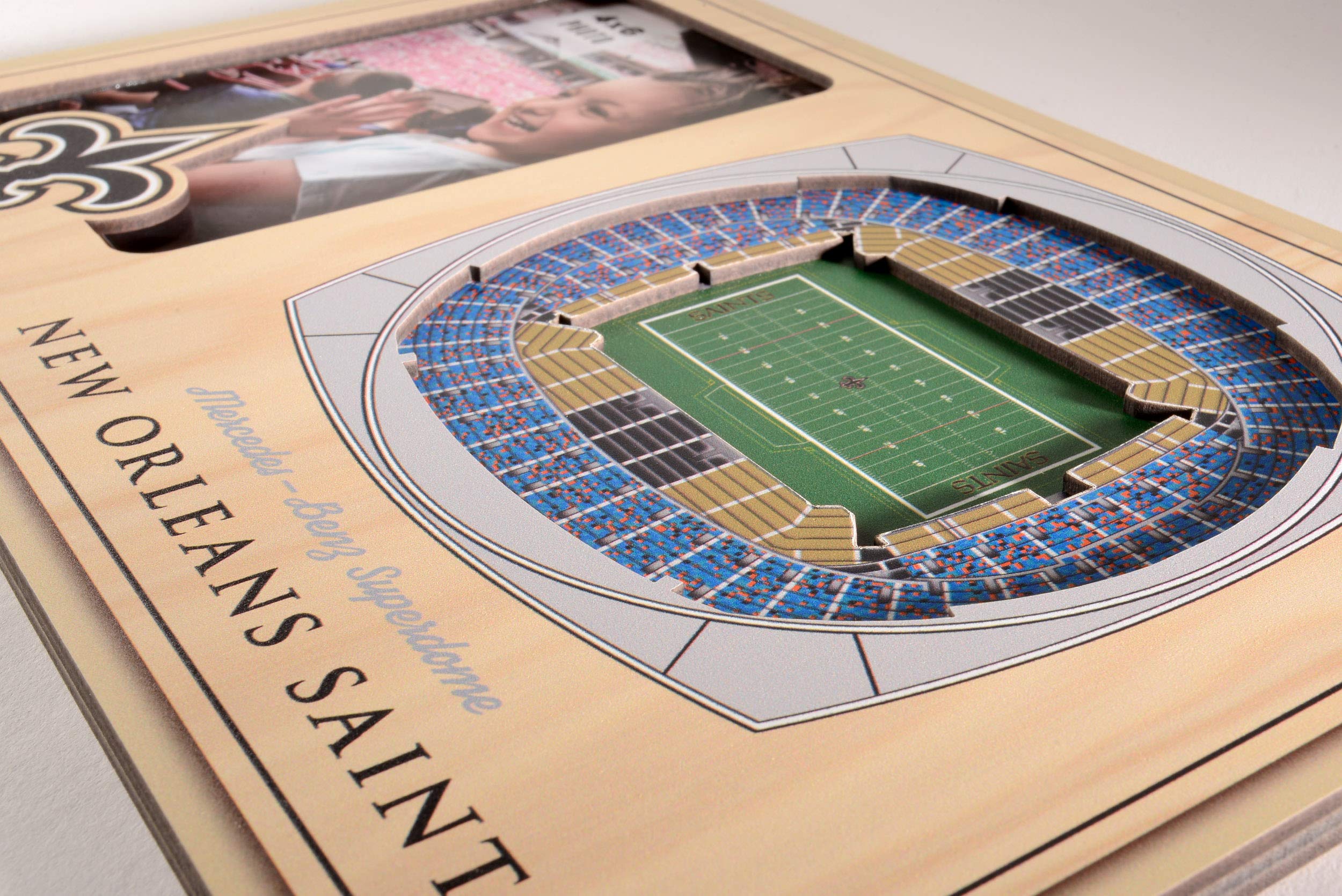YouTheFan NFL New Orleans Saints 3D StadiumViews Picture Frame - Sports Collectibles, Sports Memorabilia, Sports Fan Shop, Sports Gifts