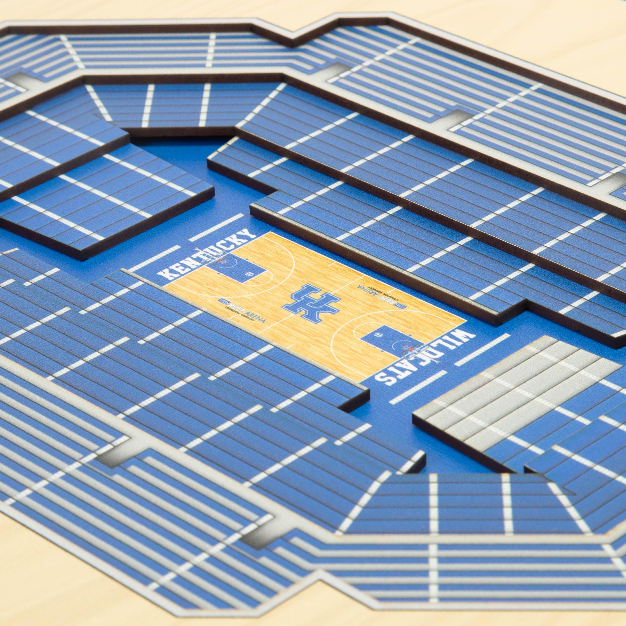YouTheFan NCAA Kentucky Wildcats 5-Layer StadiumView 3D Wall Art - Rupp Arena - Sports Collectibles, Sports Memorabilia, Sports Fan Shop, Sports Gifts