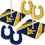YouTheFan NCAA West Virginia Mountaineers Horseshoe Bags - Sports Collectibles, Sports Memorabilia, Sports Fan Shop, Sports Gifts