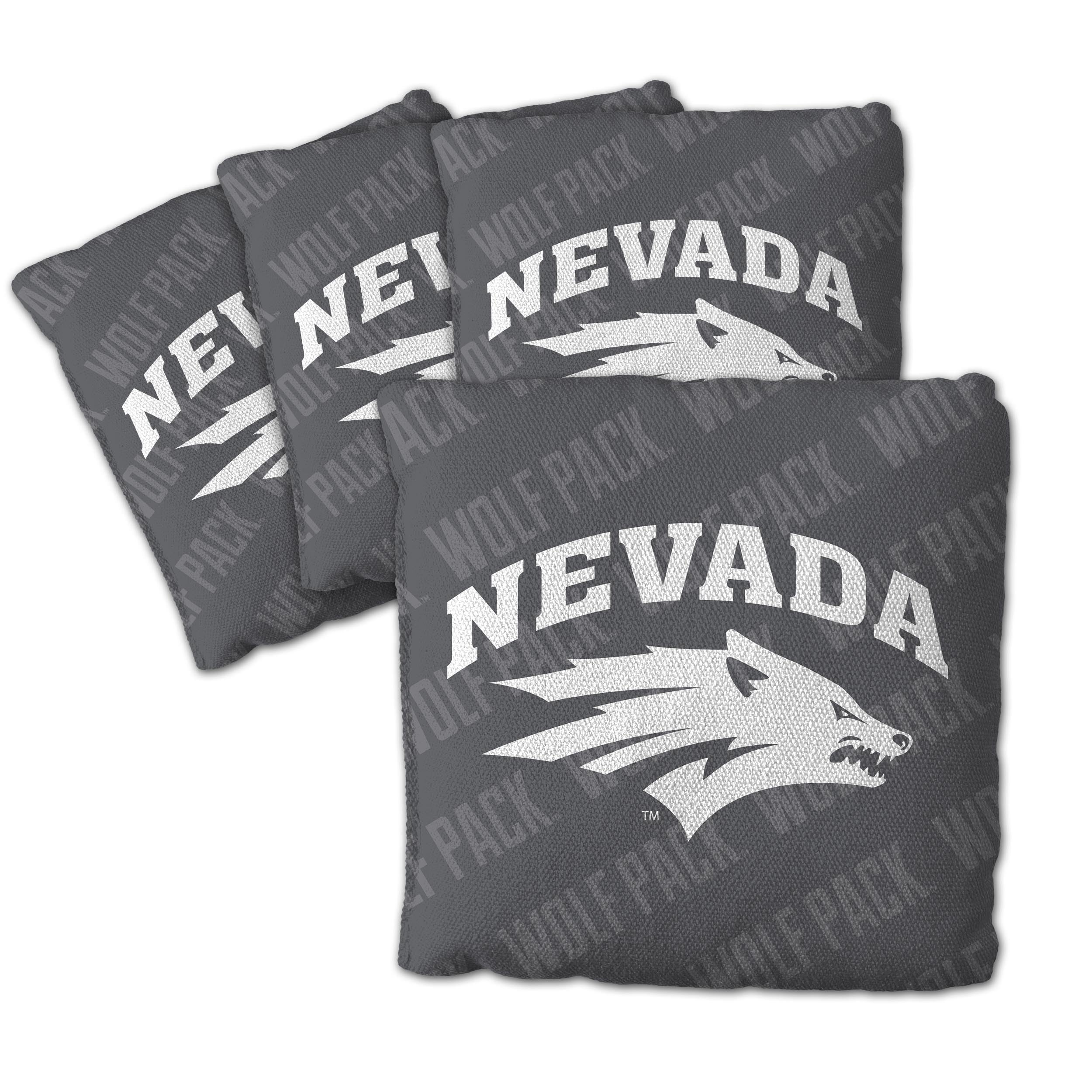 YouTheFan NCAA Nevada Wolf Pack Cornhole Bags - 4PK - Grey - Sports Collectibles, Sports Memorabilia, Sports Fan Shop, Sports Gifts