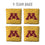 YouTheFan NCAA Minnesota Golden Gophers Cornhole Bags - 4PK - Yellow - Sports Collectibles, Sports Memorabilia, Sports Fan Shop, Sports Gifts