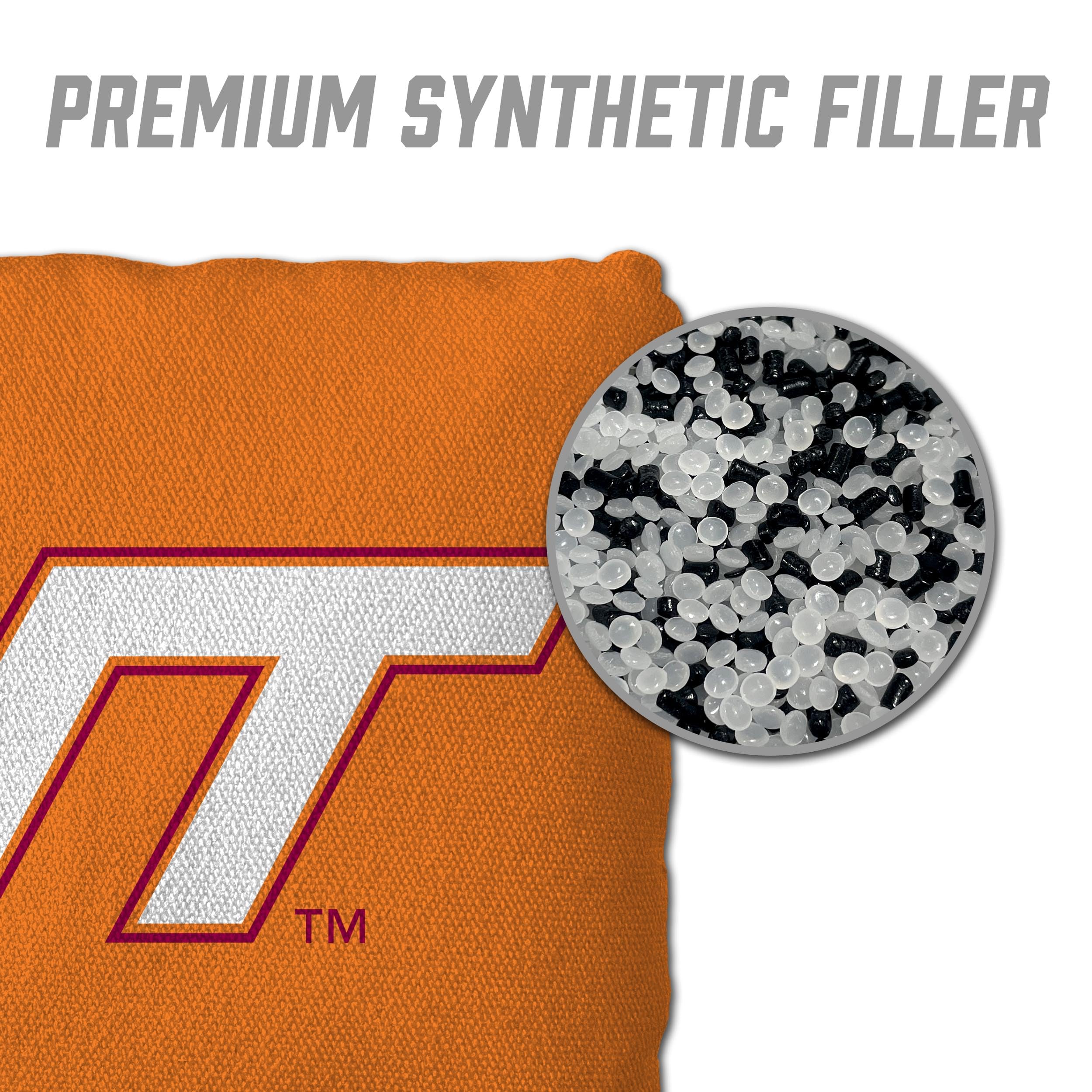 YouTheFan NCAA Virginia Tech Hokies Cornhole Bags - 4PK - Orange - Sports Collectibles, Sports Memorabilia, Sports Fan Shop, Sports Gifts