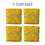 YouTheFan NFL Los Angeles Chargers Cornhole Bags - 4PK - Yellow - Sports Collectibles, Sports Memorabilia, Sports Fan Shop, Sports Gifts