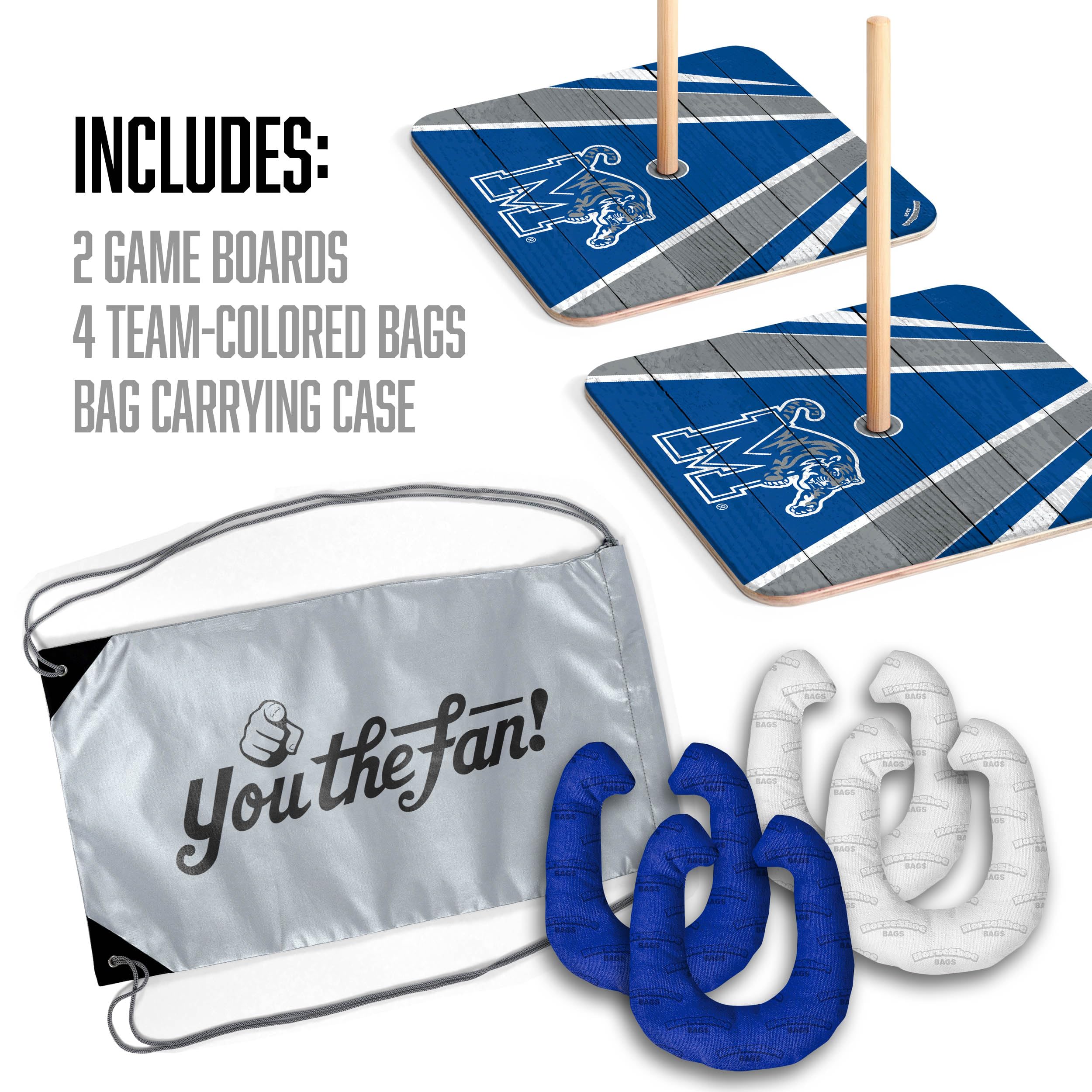 YouTheFan NCAA Memphis Tigers Horseshoe Bags - Sports Collectibles, Sports Memorabilia, Sports Fan Shop, Sports Gifts