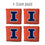 YouTheFan NCAA Illinois Fighting Illini Cornhole Bags - 4PK - Orange - Sports Collectibles, Sports Memorabilia, Sports Fan Shop, Sports Gifts