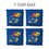 YouTheFan NCAA Kansas Jayhawks Cornhole Bags - 4PK - Blue - Sports Collectibles, Sports Memorabilia, Sports Fan Shop, Sports Gifts