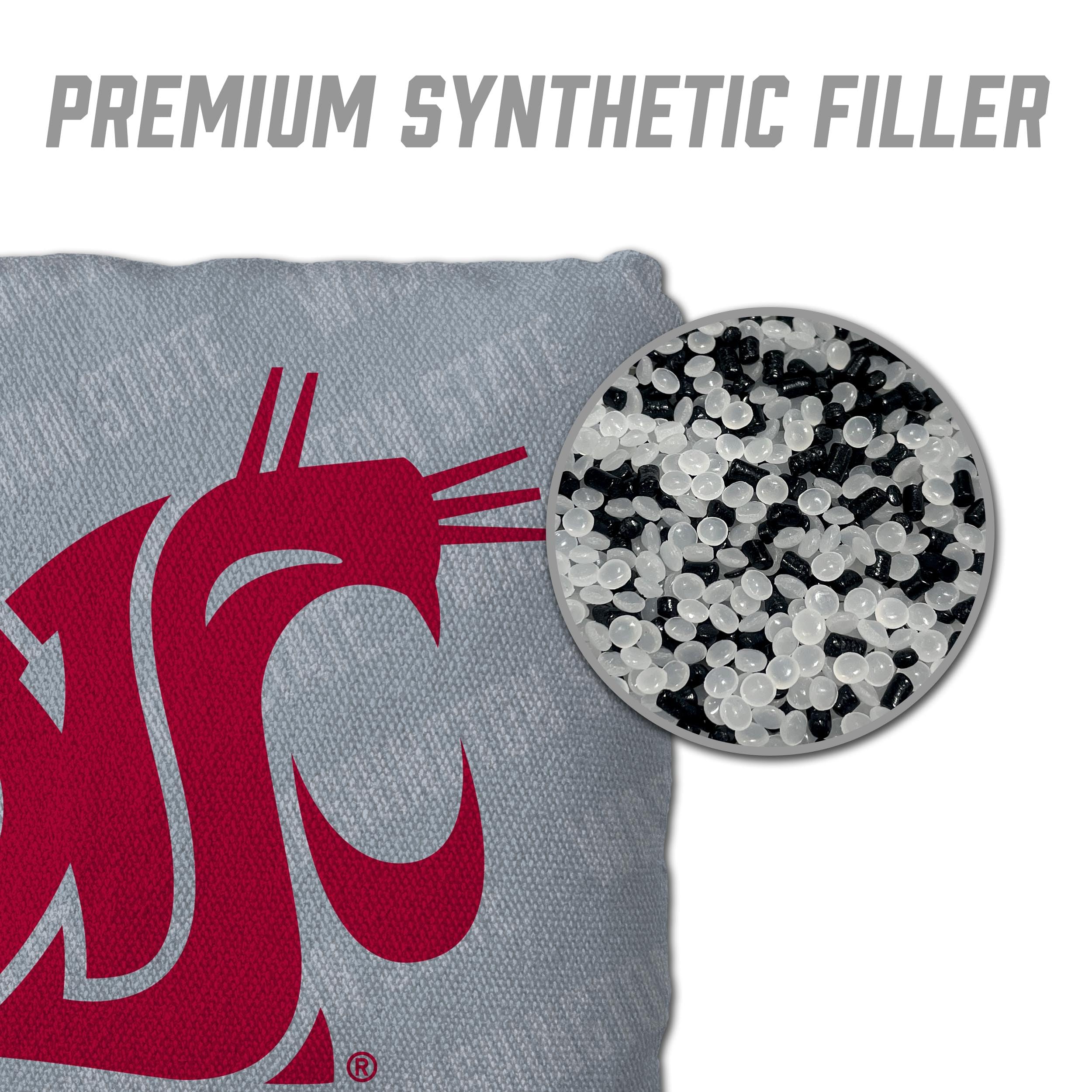 YouTheFan NCAA Washington State Cougars Cornhole Bags - 4PK - Grey - Sports Collectibles, Sports Memorabilia, Sports Fan Shop, Sports Gifts