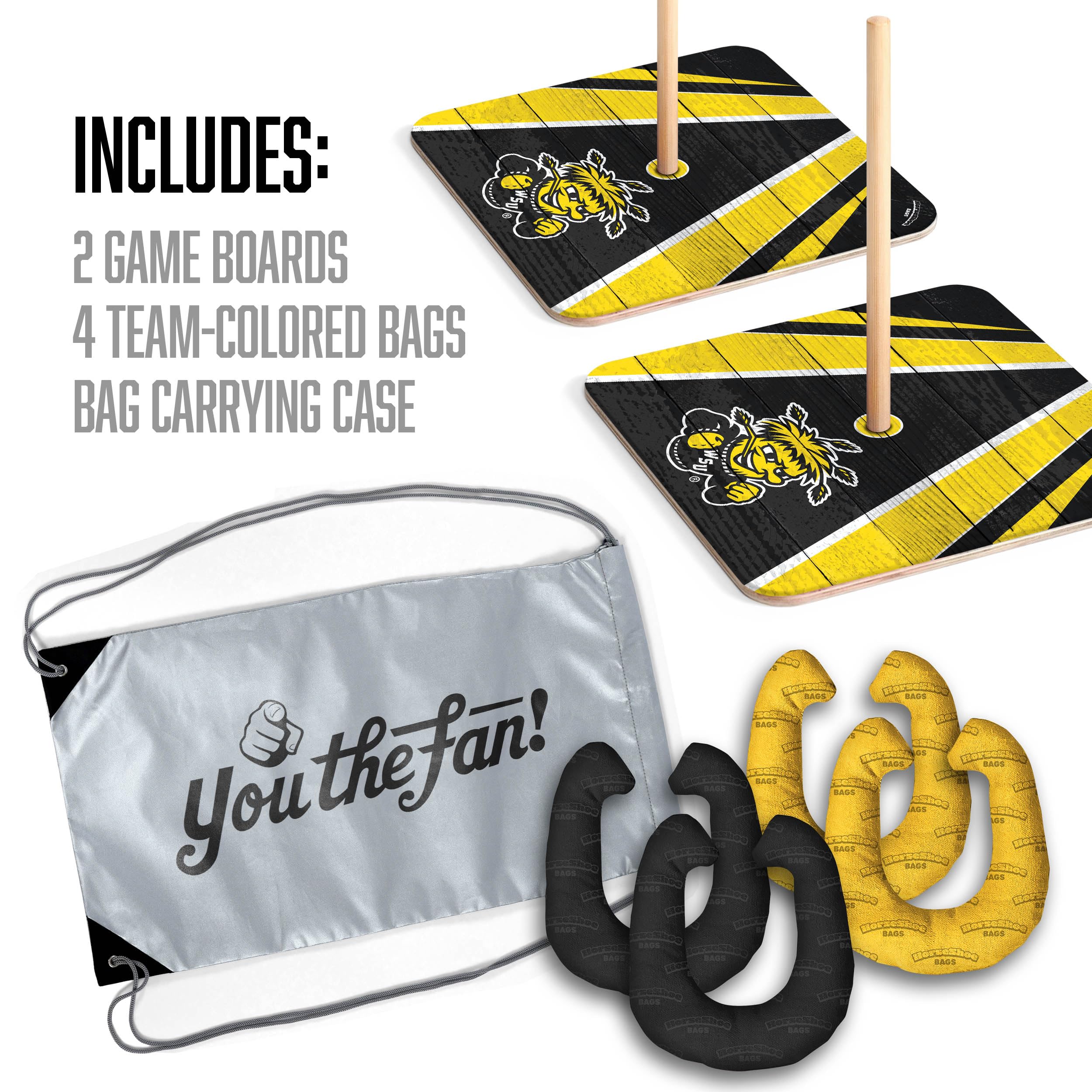 YouTheFan NCAA Wichita State Shockers Horseshoe Bags - Sports Collectibles, Sports Memorabilia, Sports Fan Shop, Sports Gifts