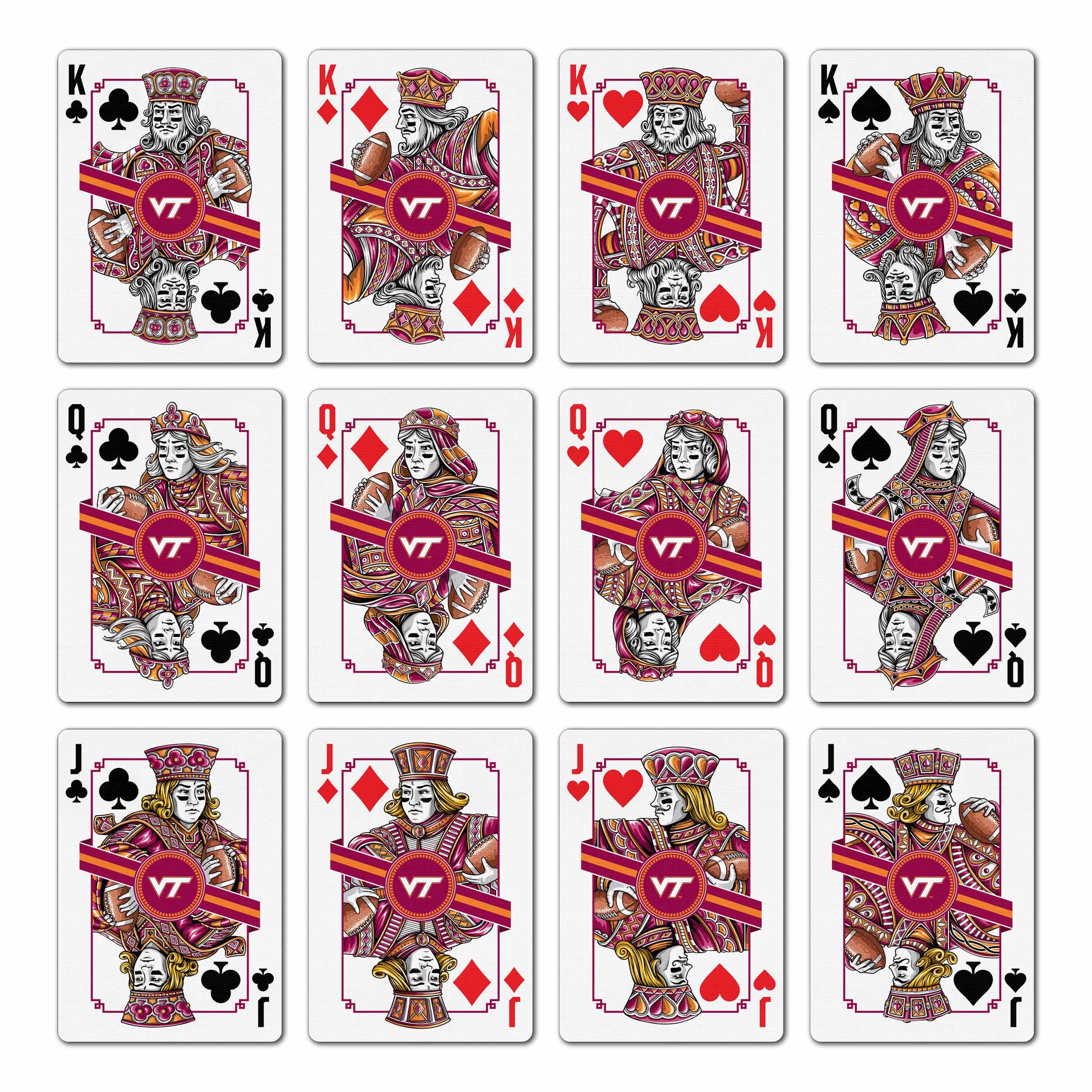 YouTheFan NCAA Virginia Tech Hokies Classic Series Playing Cards - Sports Collectibles, Sports Memorabilia, Sports Fan Shop, Sports Gifts