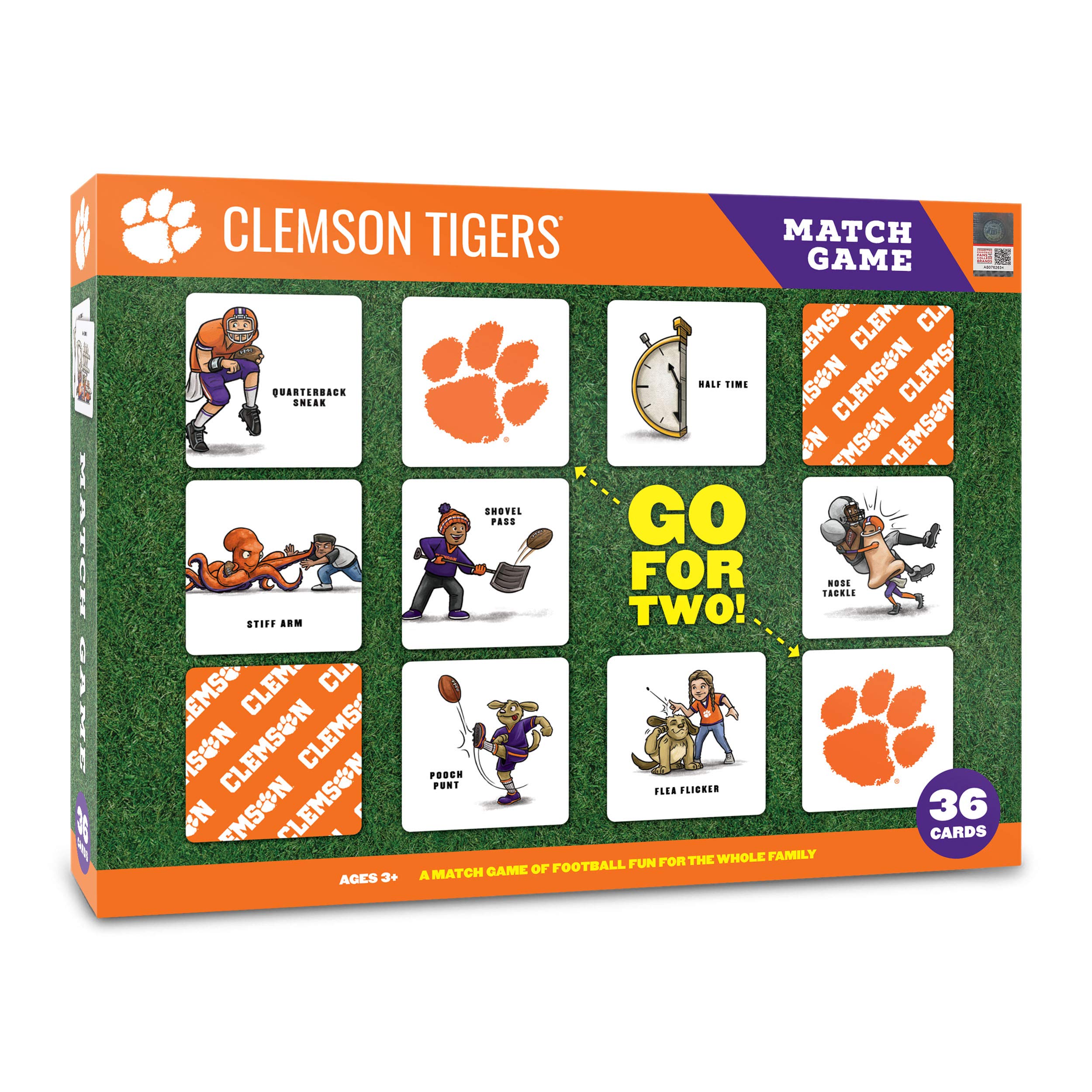 YouTheFan NCAA Clemson Tigers Licensed Memory Match Game - Sports Collectibles, Sports Memorabilia, Sports Fan Shop, Sports Gifts