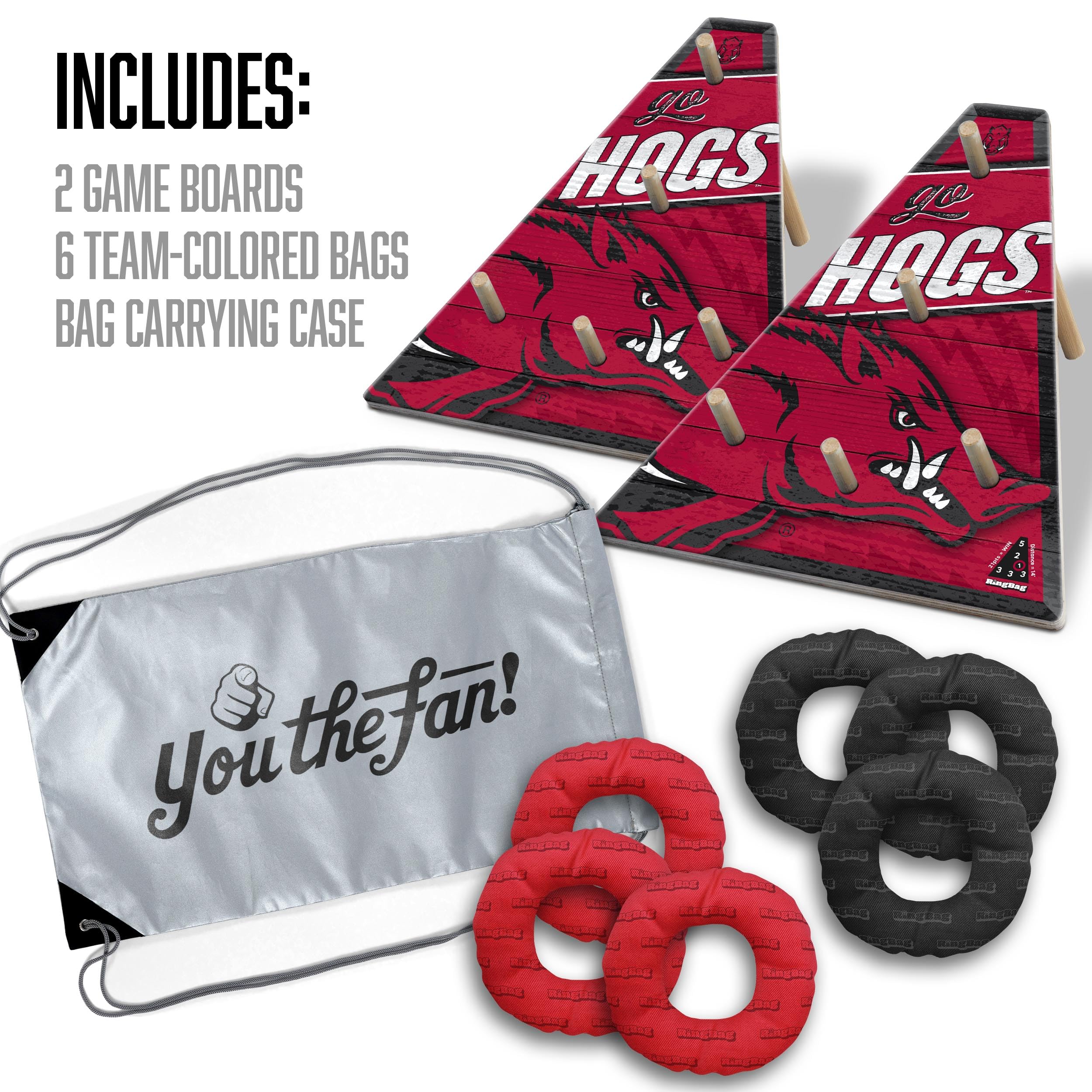 YouTheFan NCAA Arkansas Razorbacks RingBag - Sports Collectibles, Sports Memorabilia, Sports Fan Shop, Sports Gifts