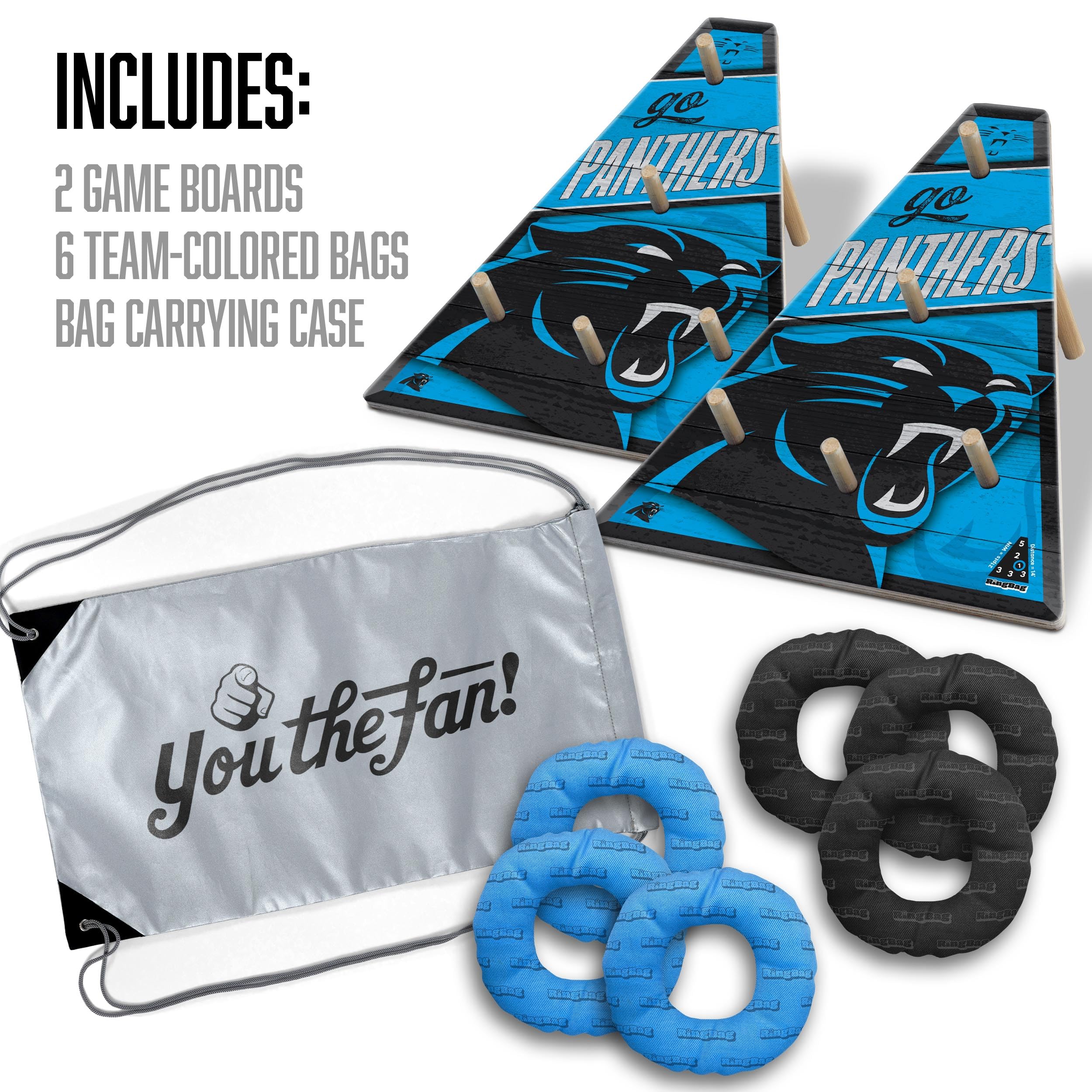 YouTheFan NFL Carolina Panthers RingBag - Sports Collectibles, Sports Memorabilia, Sports Fan Shop, Sports Gifts