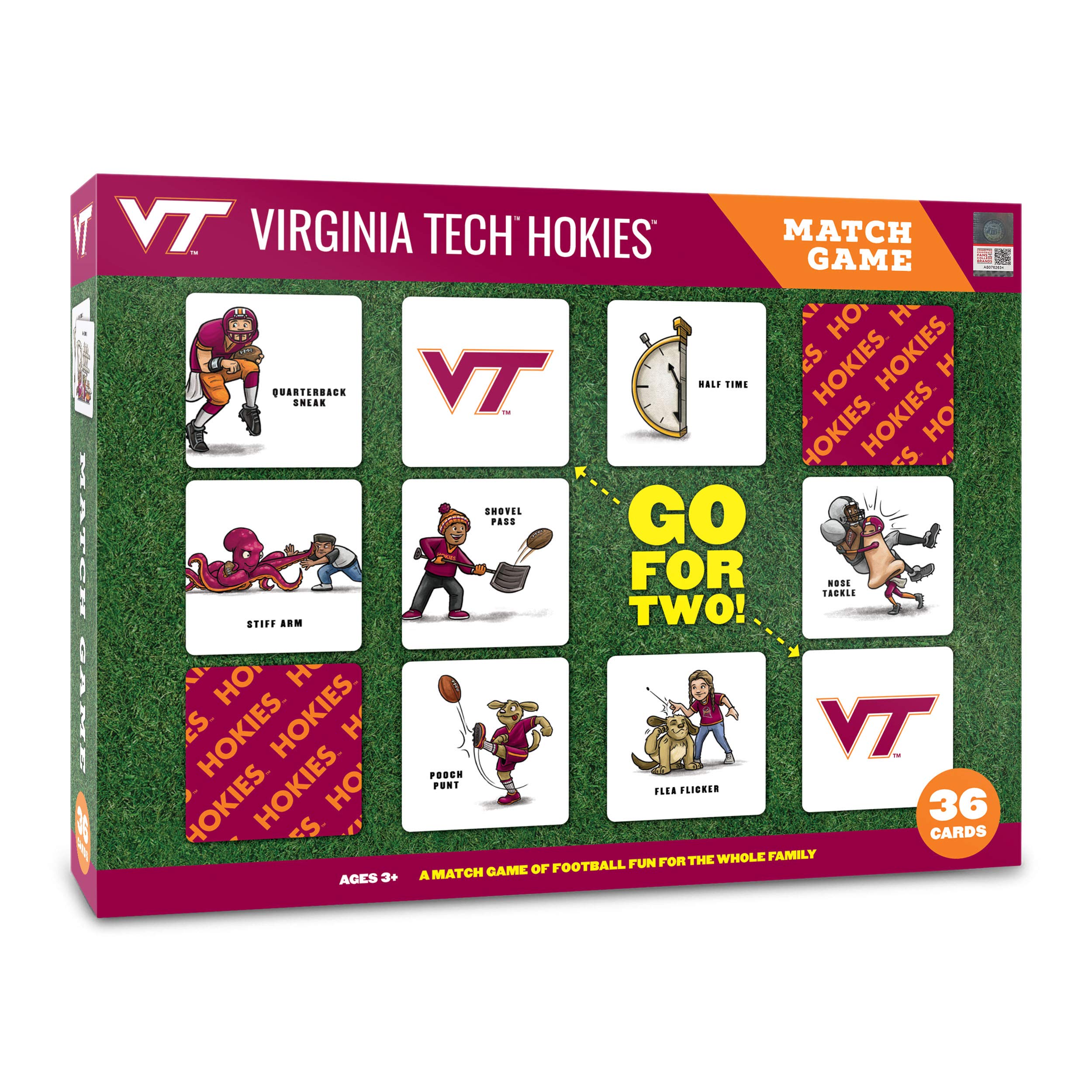 YouTheFan NCAA Virginia Tech Hokies Licensed Memory Match Game - Sports Collectibles, Sports Memorabilia, Sports Fan Shop, Sports Gifts