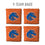 YouTheFan NCAA Boise State Broncos Cornhole Bags - 4PK - Orange - Sports Collectibles, Sports Memorabilia, Sports Fan Shop, Sports Gifts