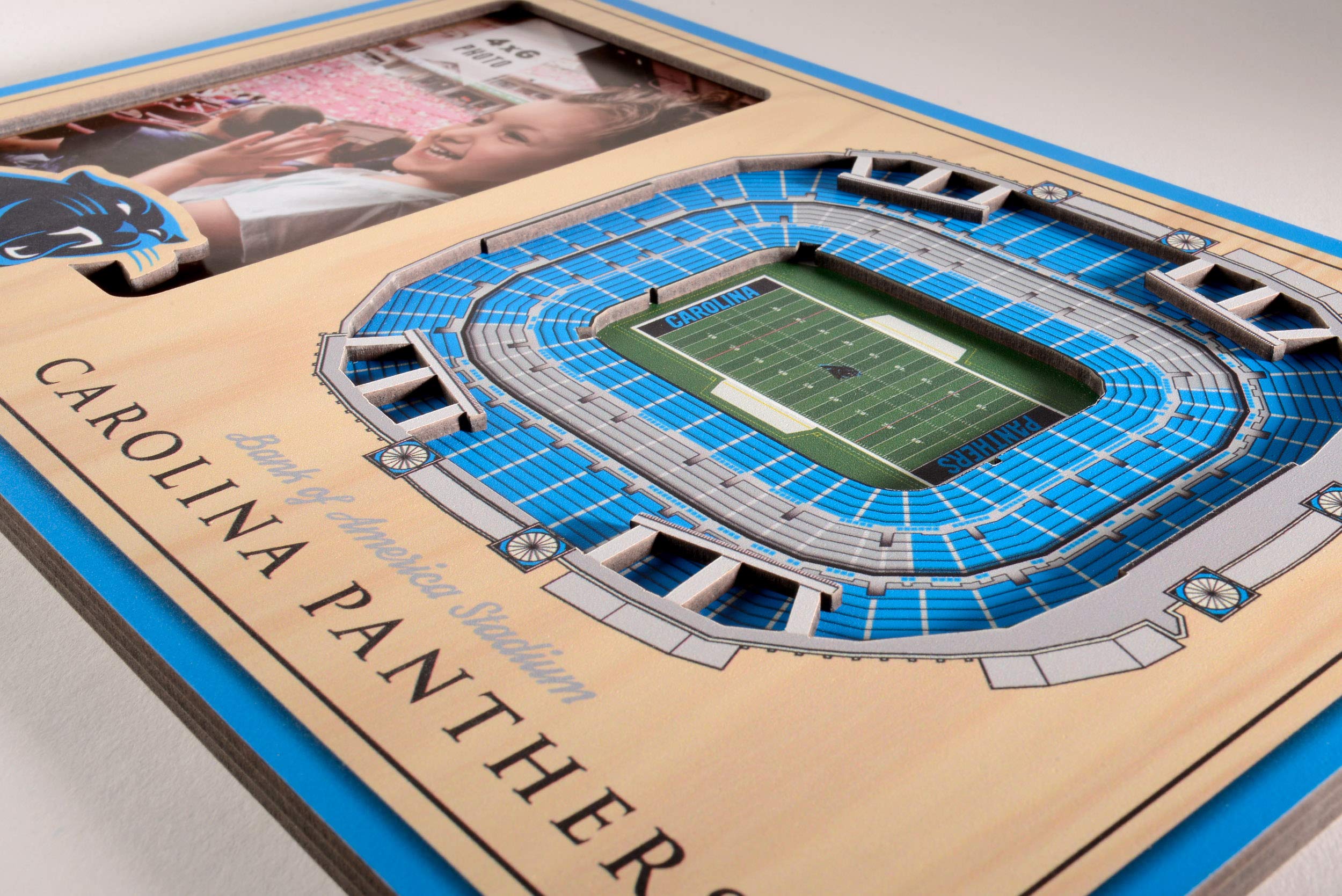 YouTheFan NFL Carolina Panthers 3D StadiumViews Picture Frame - Sports Collectibles, Sports Memorabilia, Sports Fan Shop, Sports Gifts