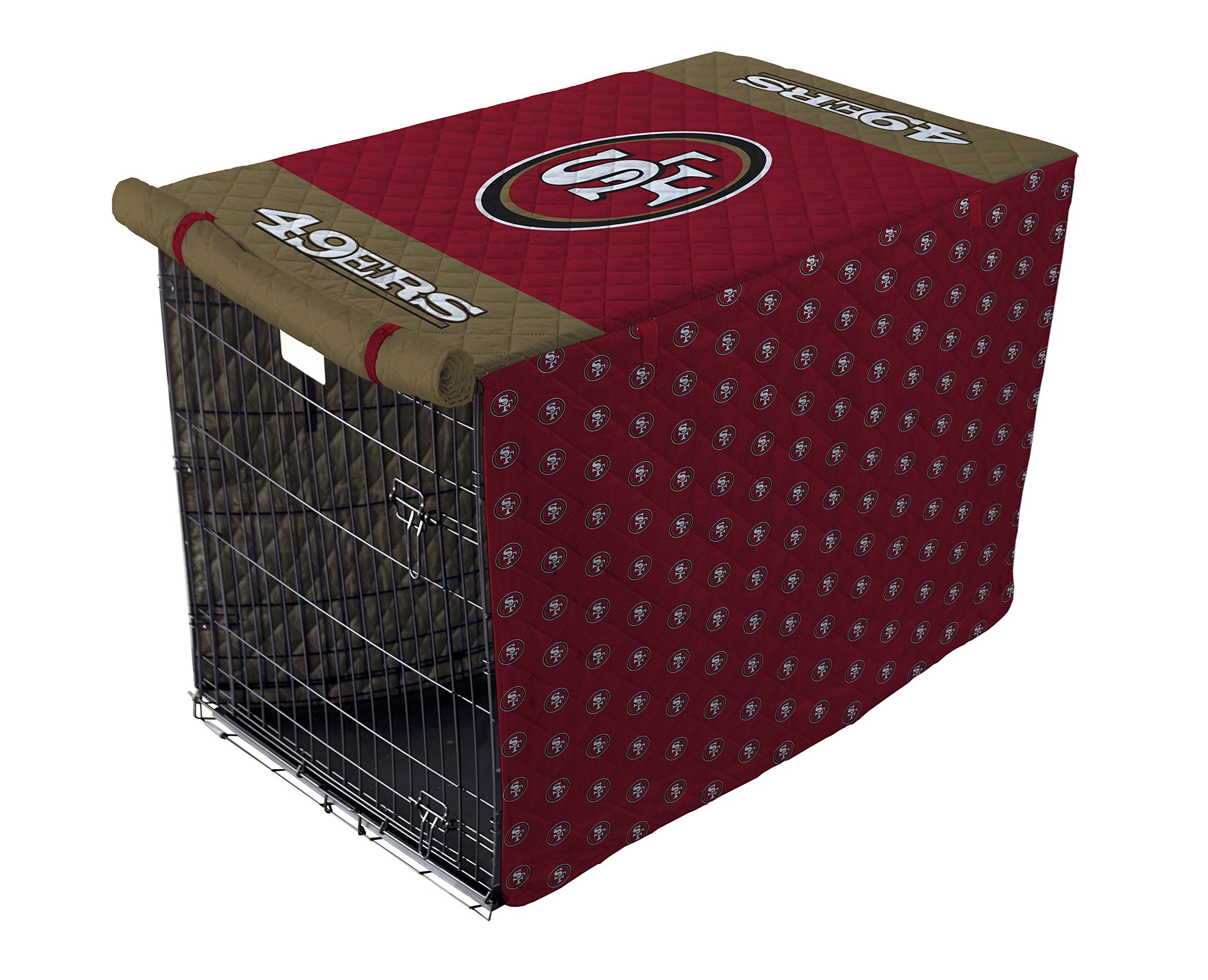 Pegasus Sports NFL San Francisco 49ers San Francisco 49ers Pet Crate Cover, Red, 48-Inch - Sports Gifts, Sports Memorabilia, Sports Collectibles, Fan Shop