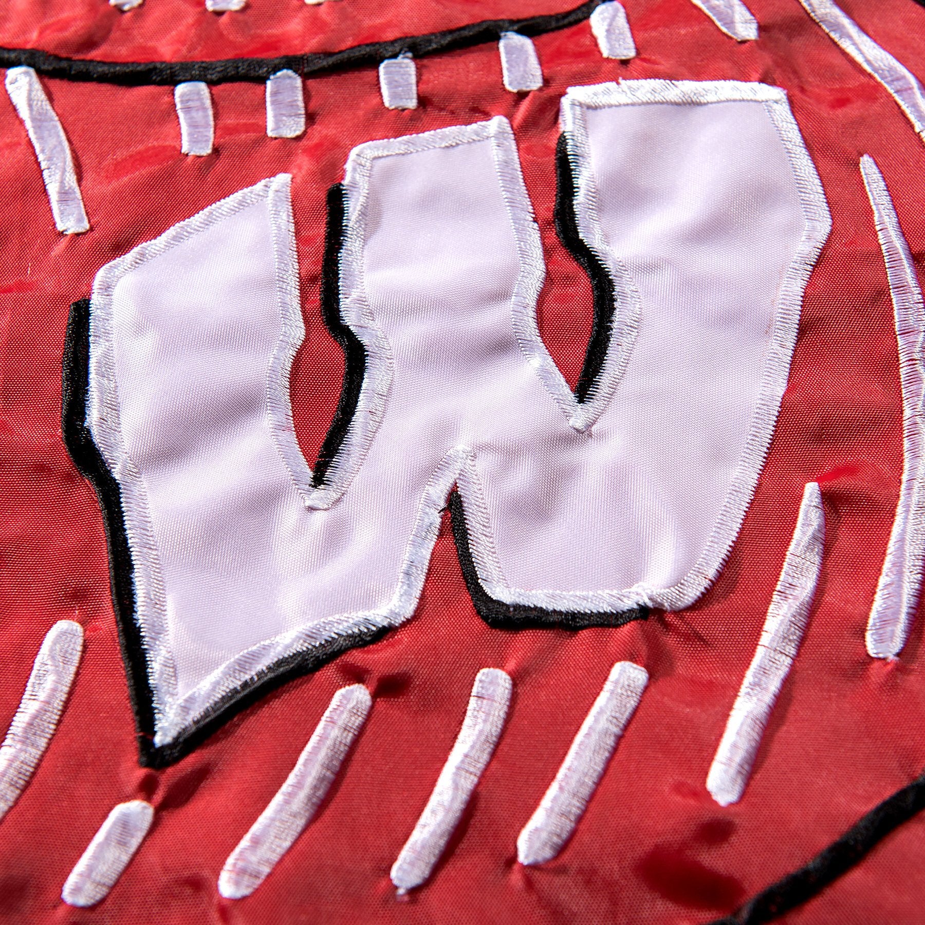College Flags & Banners Co. Wisconsin Badgers Embroidered and Stitched Nylon Flag - Sports Collectibles, Sports Memorabilia, Sports Fan Shop, Sports Gifts