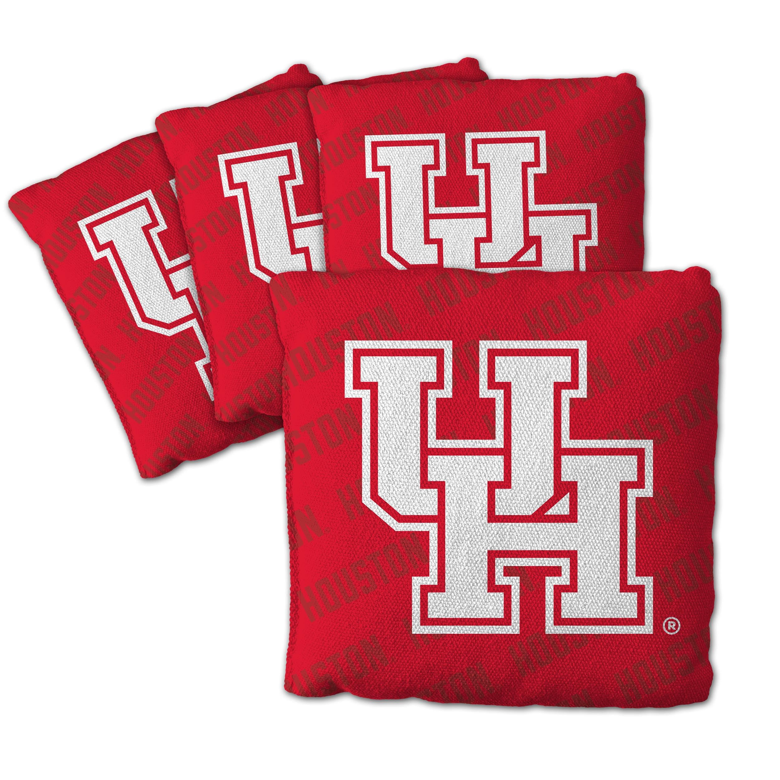 YouTheFan NCAA Houston Cougars Cornhole Bags - 4PK - Red - Sports Collectibles, Sports Memorabilia, Sports Fan Shop, Sports Gifts