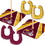 YouTheFan NFL Washington Commanders Horseshoe Bags Game - Sports Collectibles, Sports Memorabilia, Sports Fan Shop, Sports Gifts