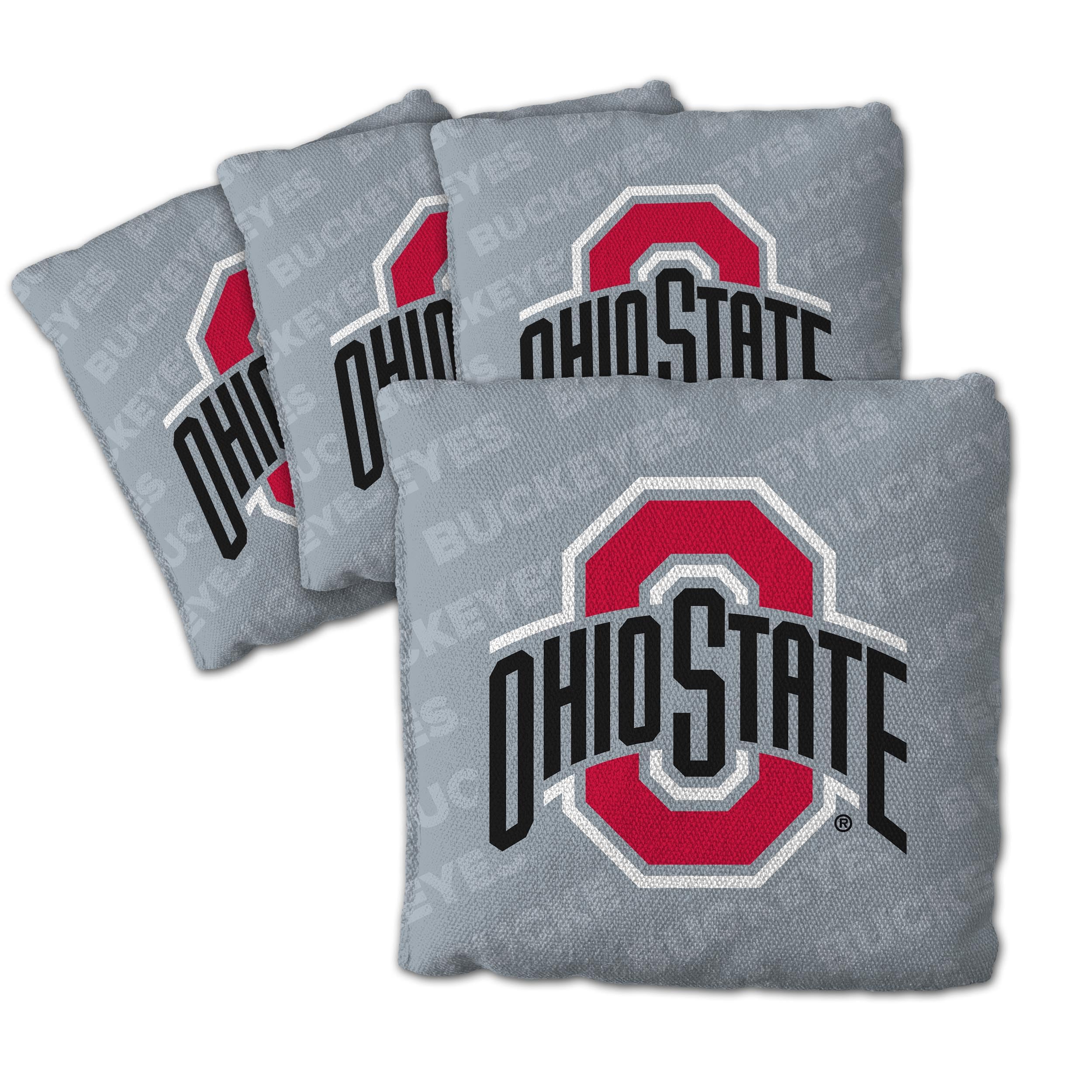 YouTheFan NCAA Ohio State Buckeyes Cornhole Bags - 4PK - Grey - Sports Collectibles, Sports Memorabilia, Sports Fan Shop, Sports Gifts