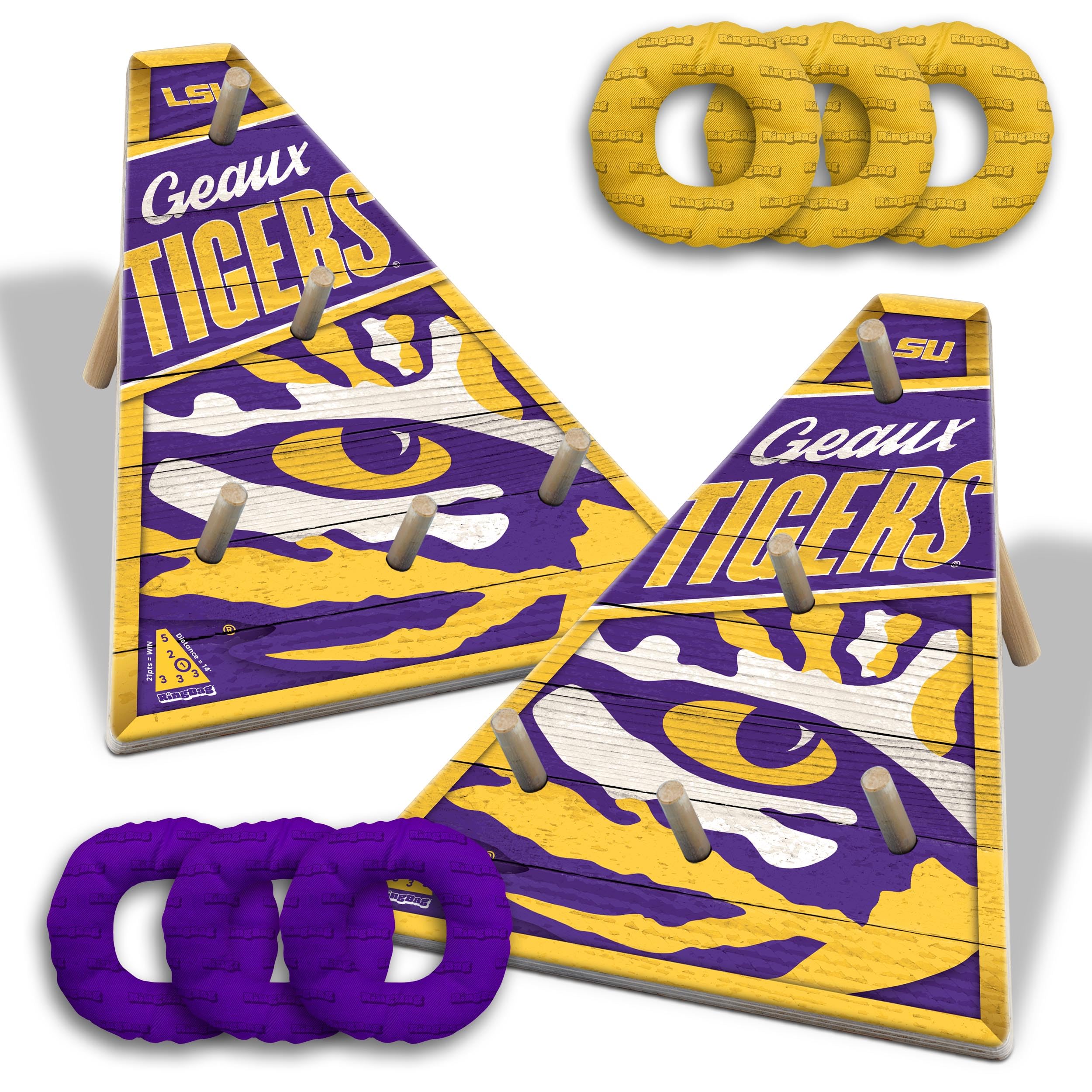 YouTheFan NCAA LSU Tigers RingBag - Sports Collectibles, Sports Memorabilia, Sports Fan Shop, Sports Gifts