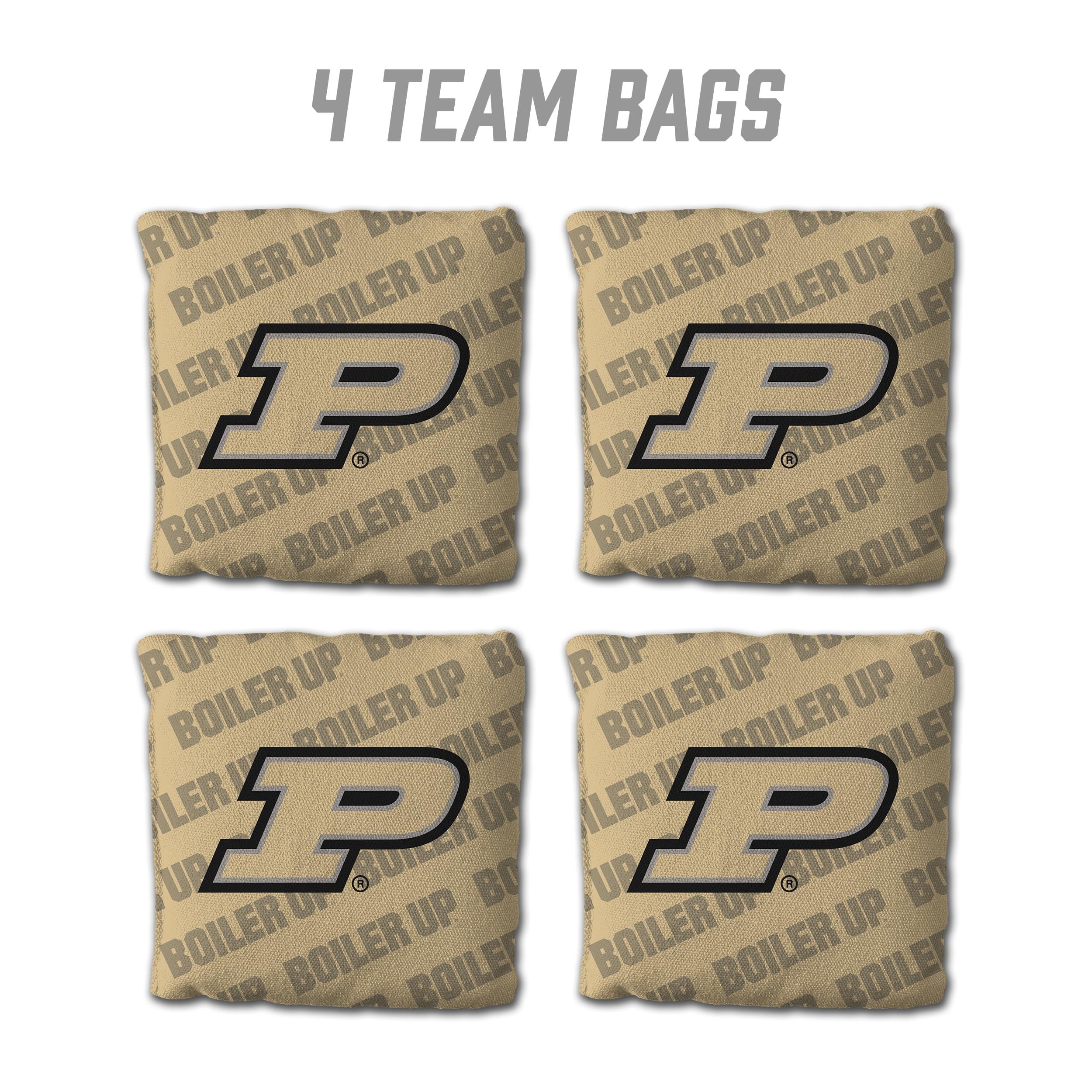 YouTheFan NCAA Purdue Boilermakers Cornhole Bags - 4PK - Gold - Sports Collectibles, Sports Memorabilia, Sports Fan Shop, Sports Gifts