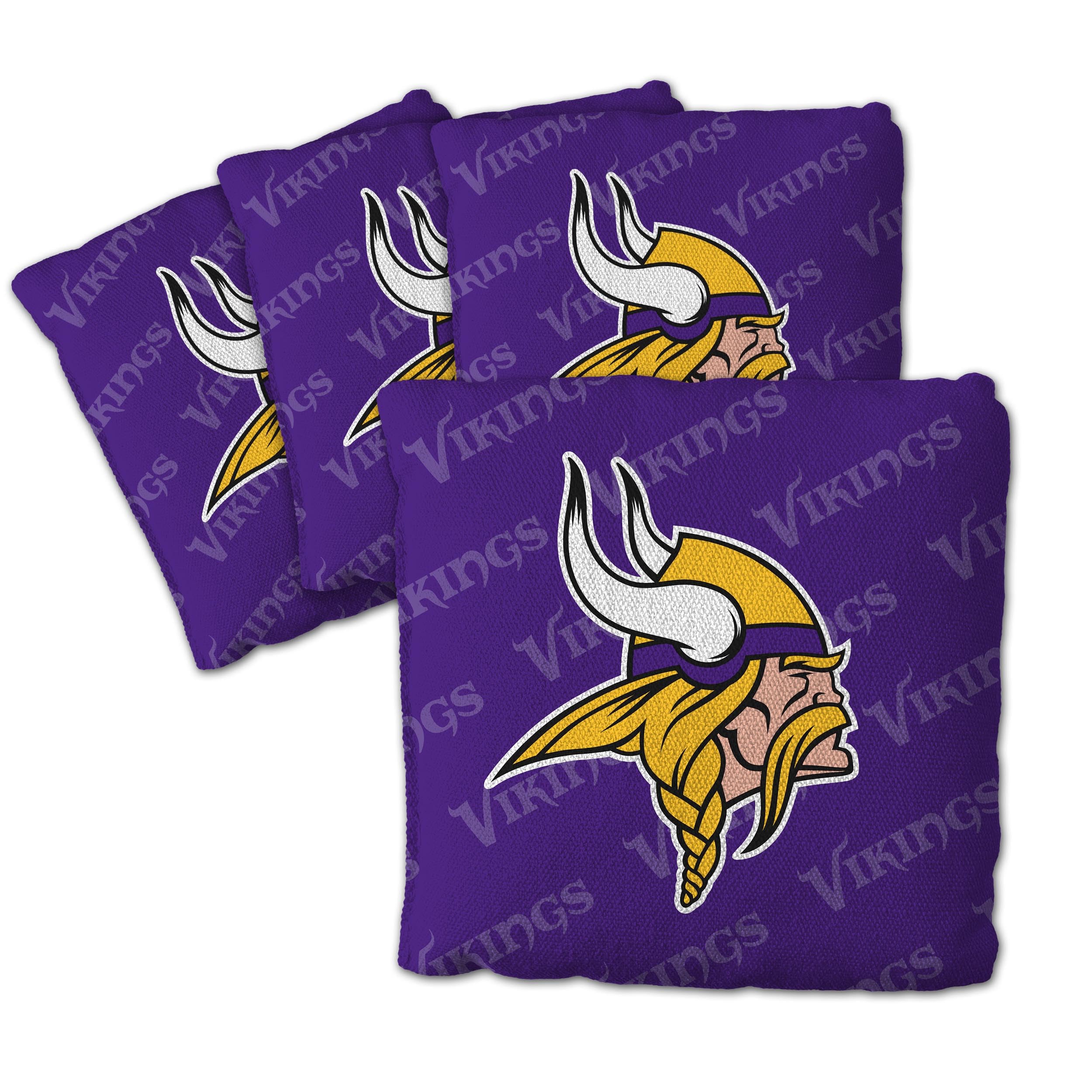 YouTheFan NFL Minnesota Vikings Cornhole Bags - 4PK - Purple - Sports Collectibles, Sports Memorabilia, Sports Fan Shop, Sports Gifts