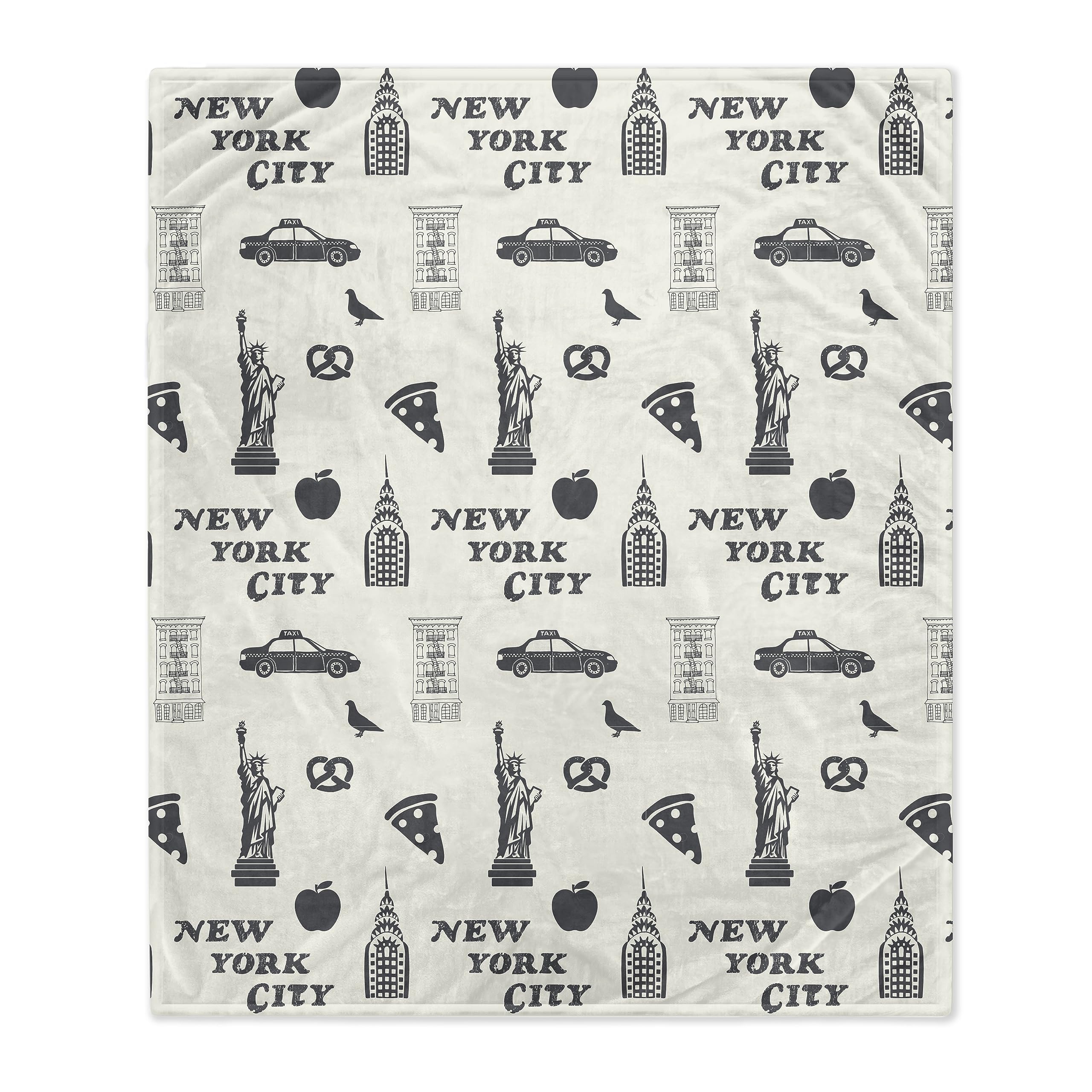 Pegasus Sports New York Symbols 50" x 60" Flannel Fleece Throw Blanket - Sports Gifts, Sports Memorabilia, Sports Collectibles, Fan Shop