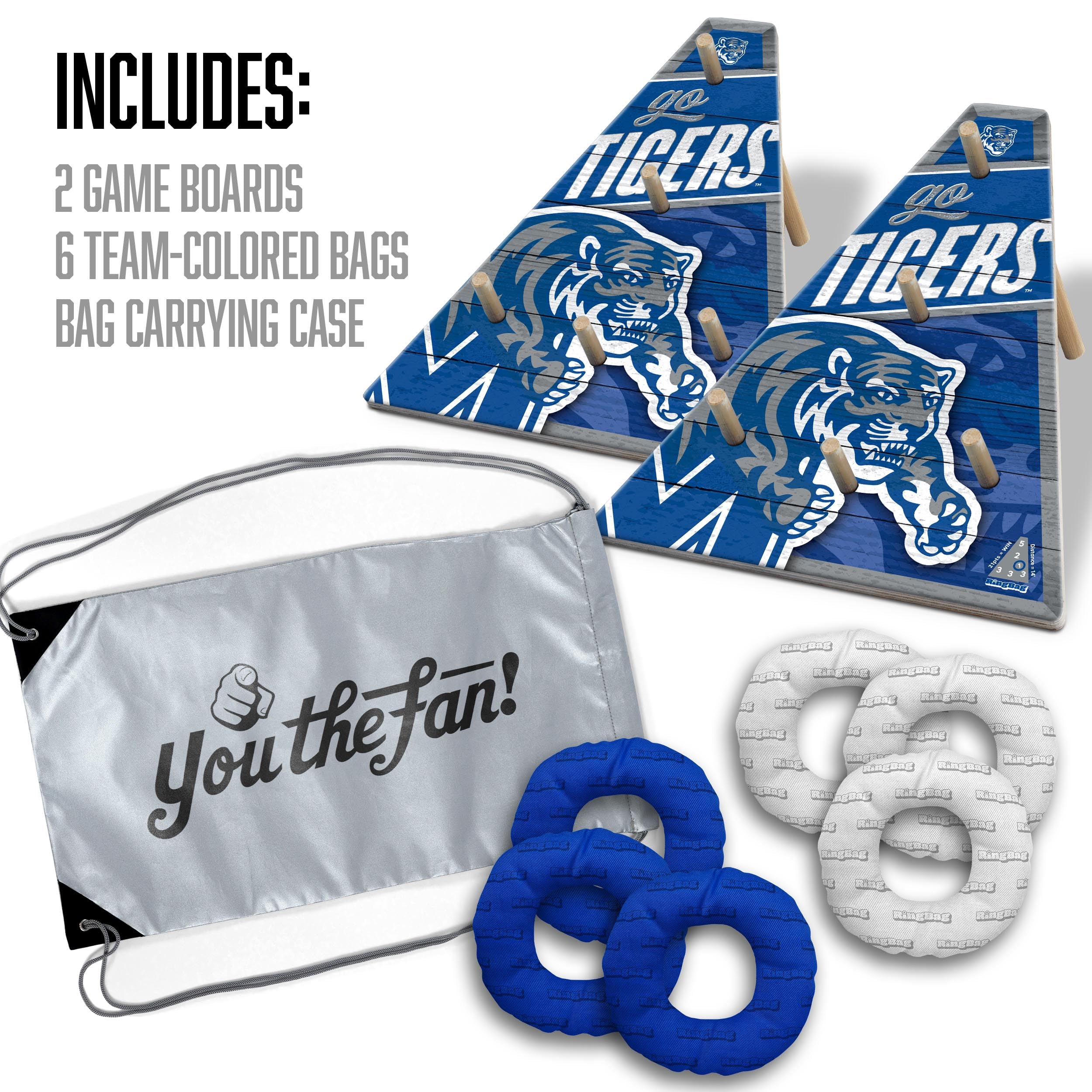 YouTheFan NCAA Memphis Tigers RingBag - Sports Collectibles, Sports Memorabilia, Sports Fan Shop, Sports Gifts
