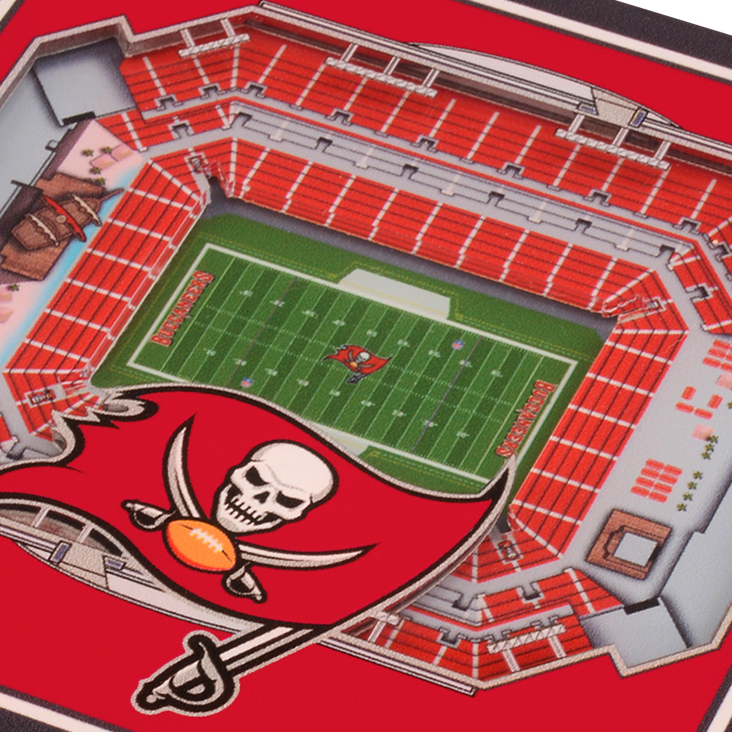 YouTheFan NFL Tampa Bay Buccaneers Licensed Fan Cribbage Wood Board Game - Sports Collectibles, Sports Memorabilia, Sports Fan Shop, Sports Gifts