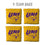 YouTheFan NCAA Northern Iowa Panthers Cornhole Bags - 4PK - Yellow - Sports Collectibles, Sports Memorabilia, Sports Fan Shop, Sports Gifts