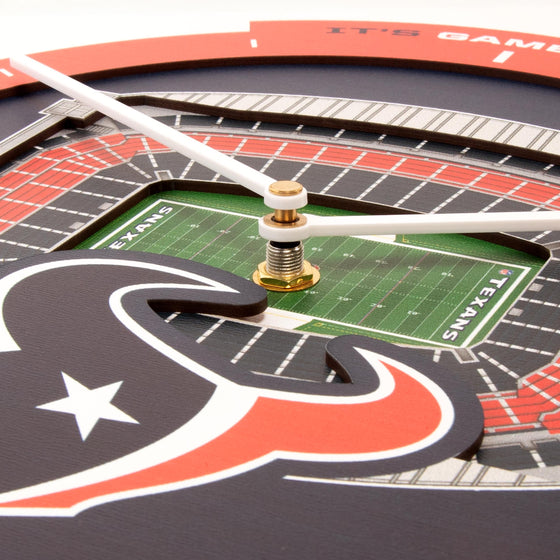YouTheFan NFL Houston Texans 3D StadiumView Clock - Sports Collectibles, Sports Memorabilia, Sports Fan Shop, Sports Gifts