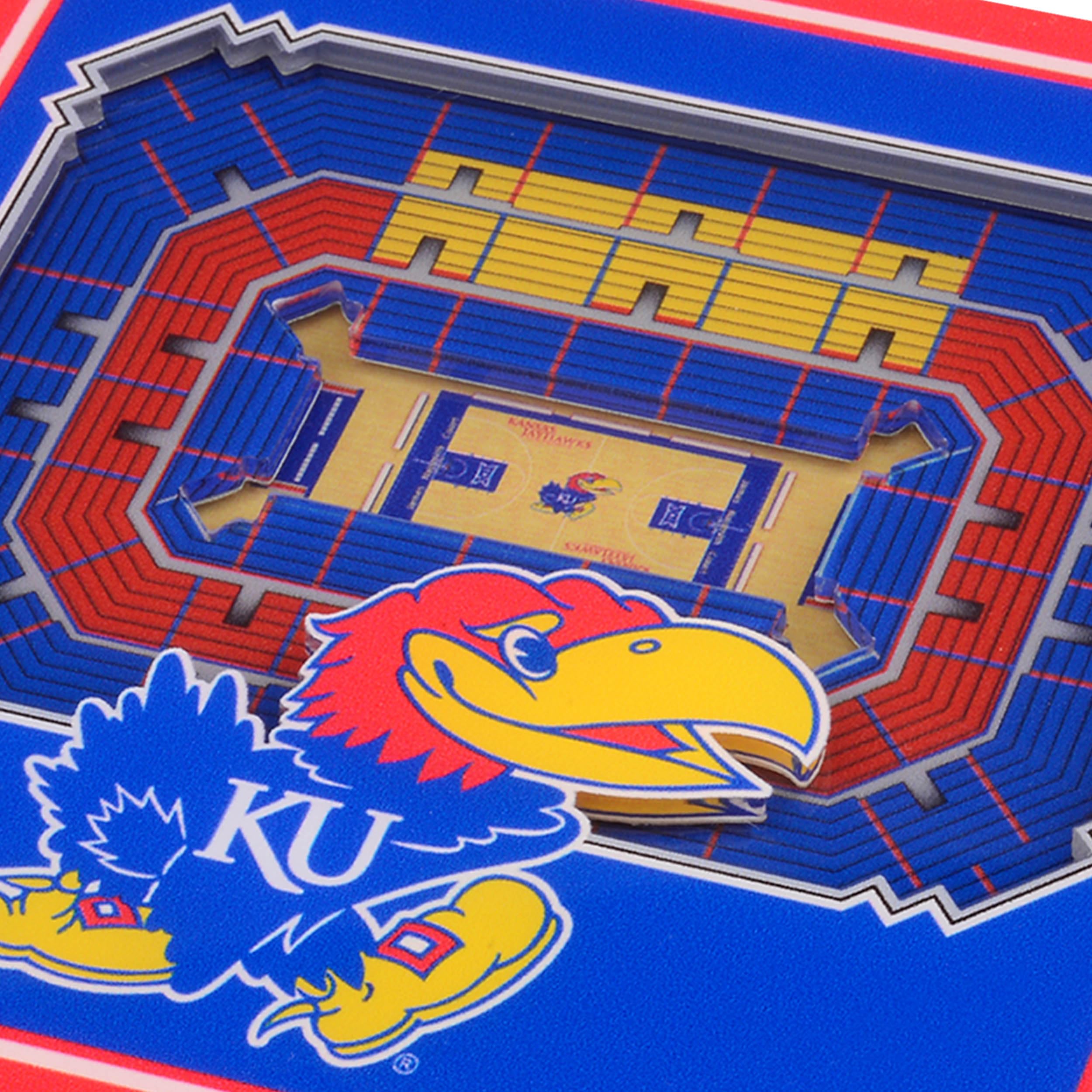YouTheFan NCAA Kansas Jayhawks Licensed Fan Cribbage Wood Board Game - Sports Collectibles, Sports Memorabilia, Sports Fan Shop, Sports Gifts