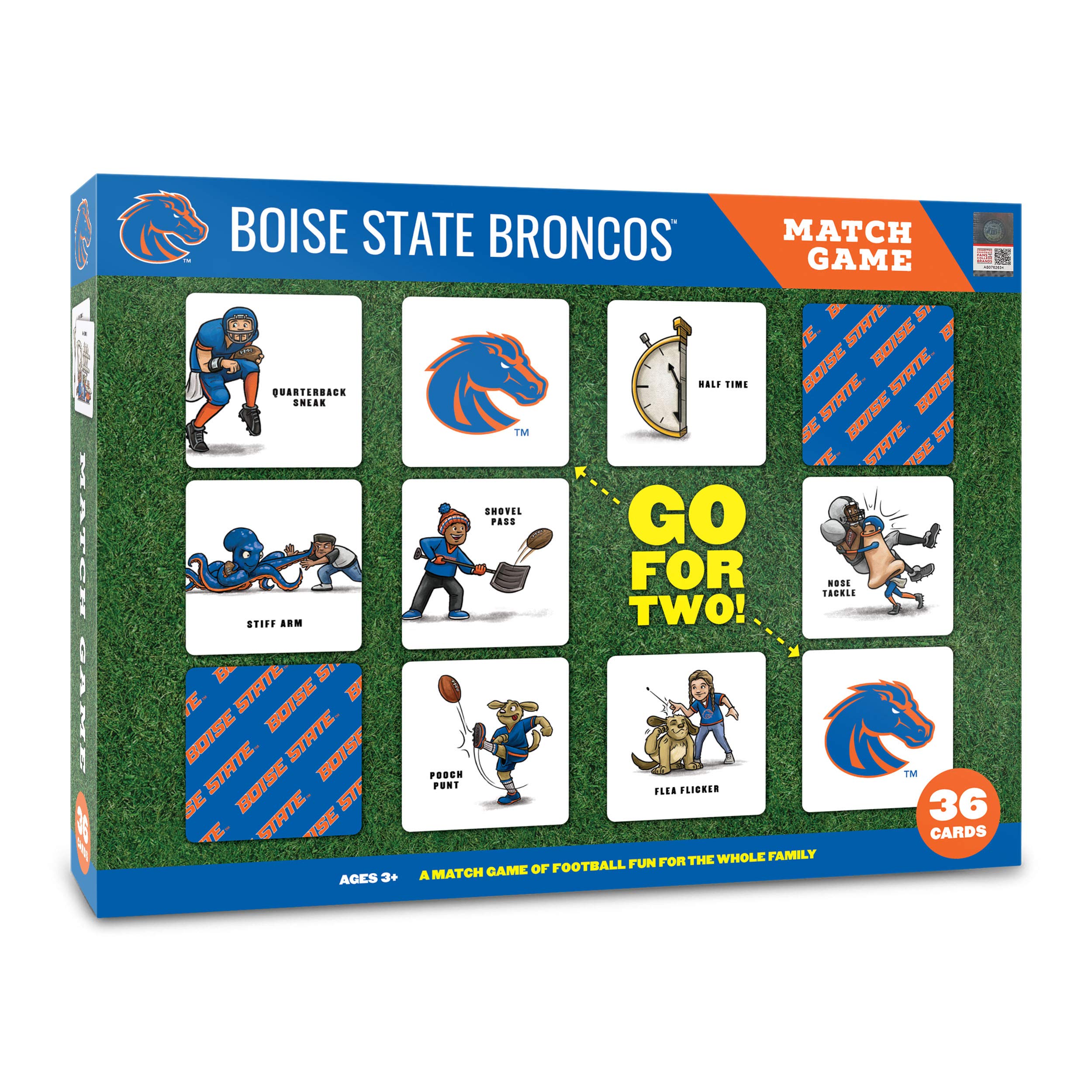 YouTheFan NCAA Boise State Broncos Licensed Memory Match Game - Sports Collectibles, Sports Memorabilia, Sports Fan Shop, Sports Gifts