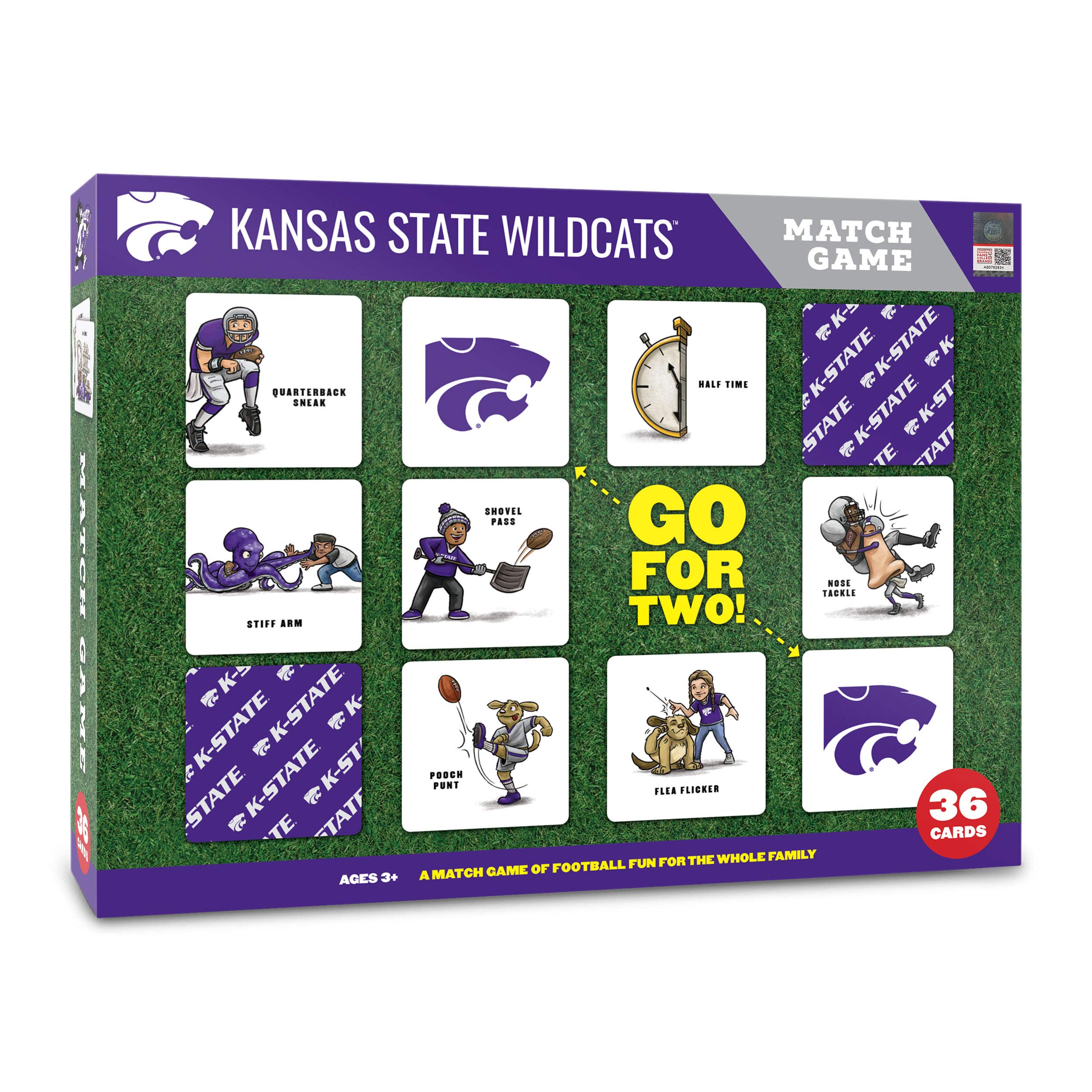 YouTheFan NCAA Kansas State Wildcats Licensed Memory Match Game - Sports Collectibles, Sports Memorabilia, Sports Fan Shop, Sports Gifts