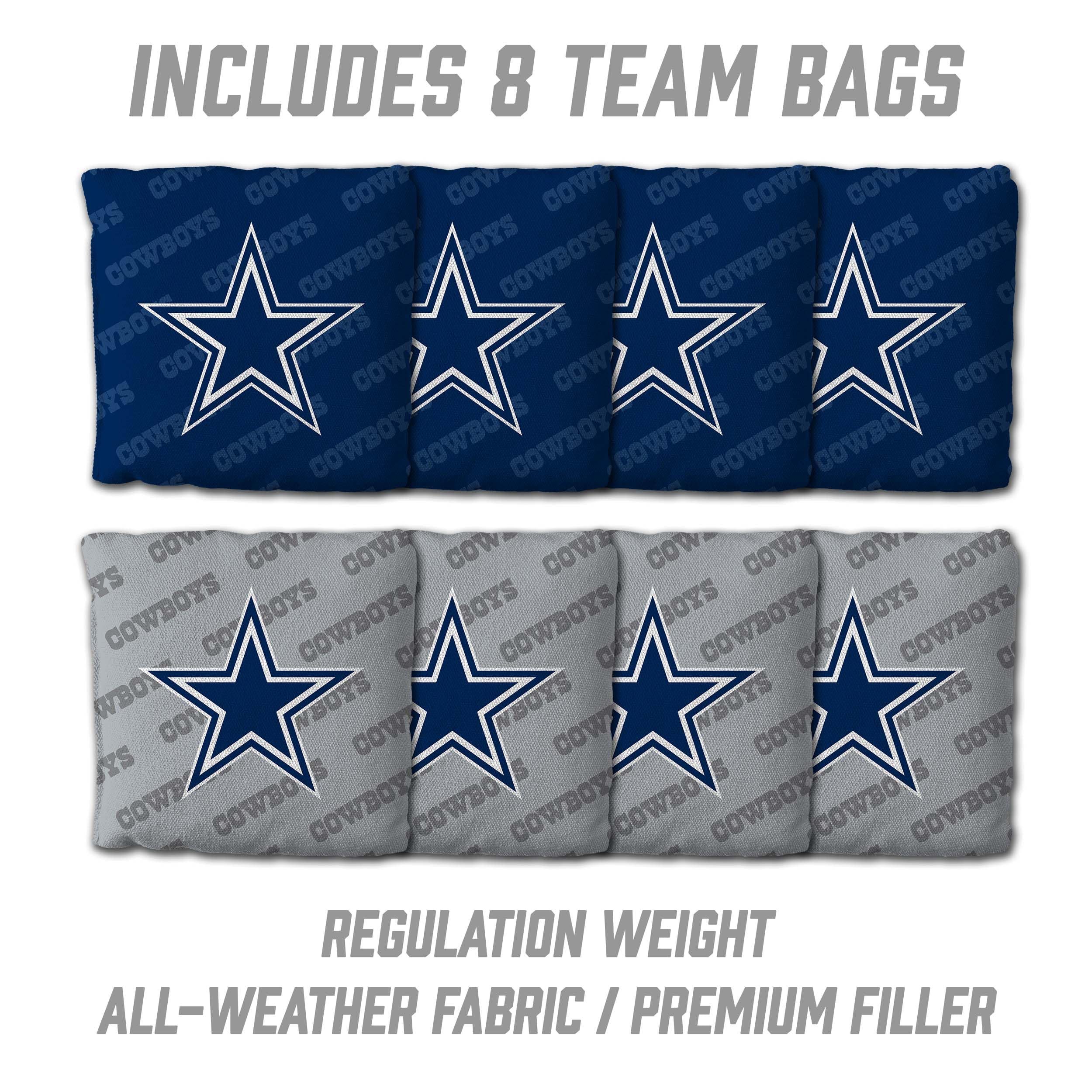 YouTheFan NFL Dallas Cowboys 2’ x 3’ Wood Cornhole Game with Logo Bags - Sports Collectibles, Sports Memorabilia, Sports Fan Shop, Sports Gifts