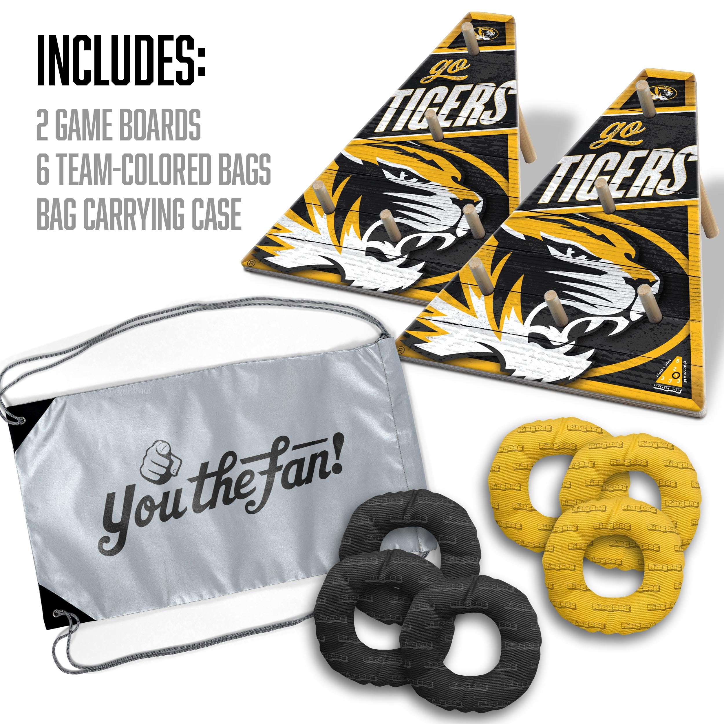 YouTheFan NCAA Missouri Tigers RingBag - Sports Collectibles, Sports Memorabilia, Sports Fan Shop, Sports Gifts