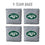 YouTheFan NFL New York Jets Cornhole Bags - 4PK - Grey - Sports Collectibles, Sports Memorabilia, Sports Fan Shop, Sports Gifts