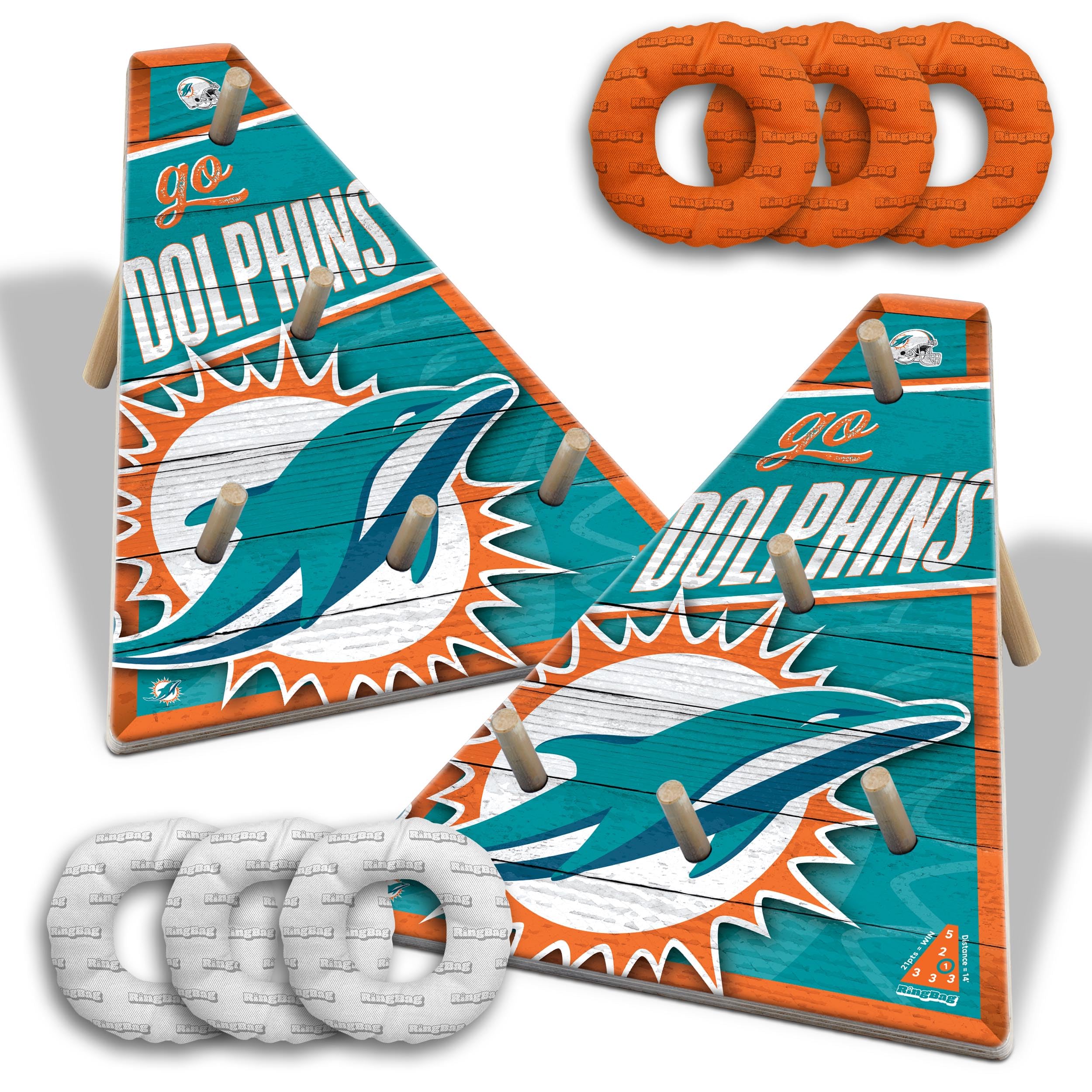 YouTheFan NFL Miami Dolphins RingBag - Sports Collectibles, Sports Memorabilia, Sports Fan Shop, Sports Gifts