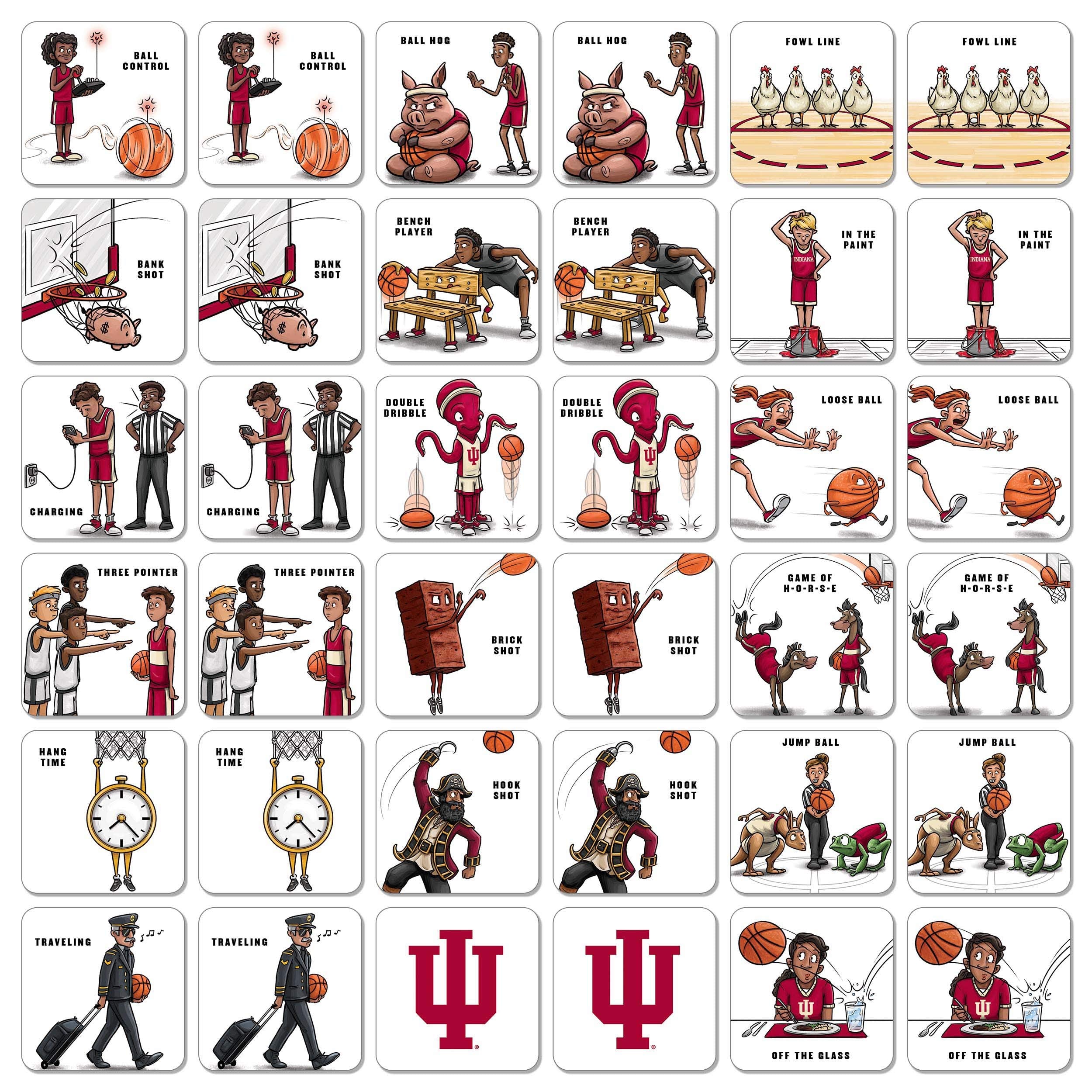 YouTheFan Memory Match YouTheFan NCAA Memory Match Game, Team Colors, Medium US - Sports Collectibles, Sports Memorabilia, Sports Fan Shop, Sports Gifts