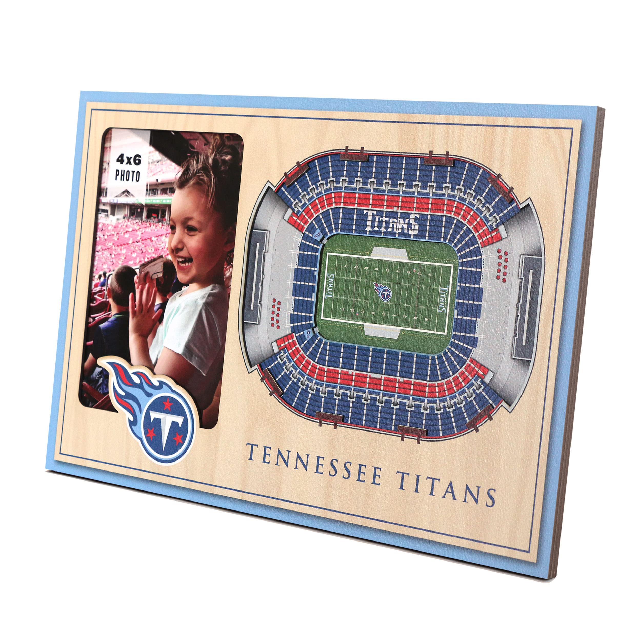 YouTheFan NFL Tennessee Titans 3D StadiumViews Picture Frame, 8 x 12 in - Sports Collectibles, Sports Memorabilia, Sports Fan Shop, Sports Gifts