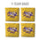 YouTheFan NCAA LSU Tigers Cornhole Bags - 4PK - Yellow - Sports Collectibles, Sports Memorabilia, Sports Fan Shop, Sports Gifts