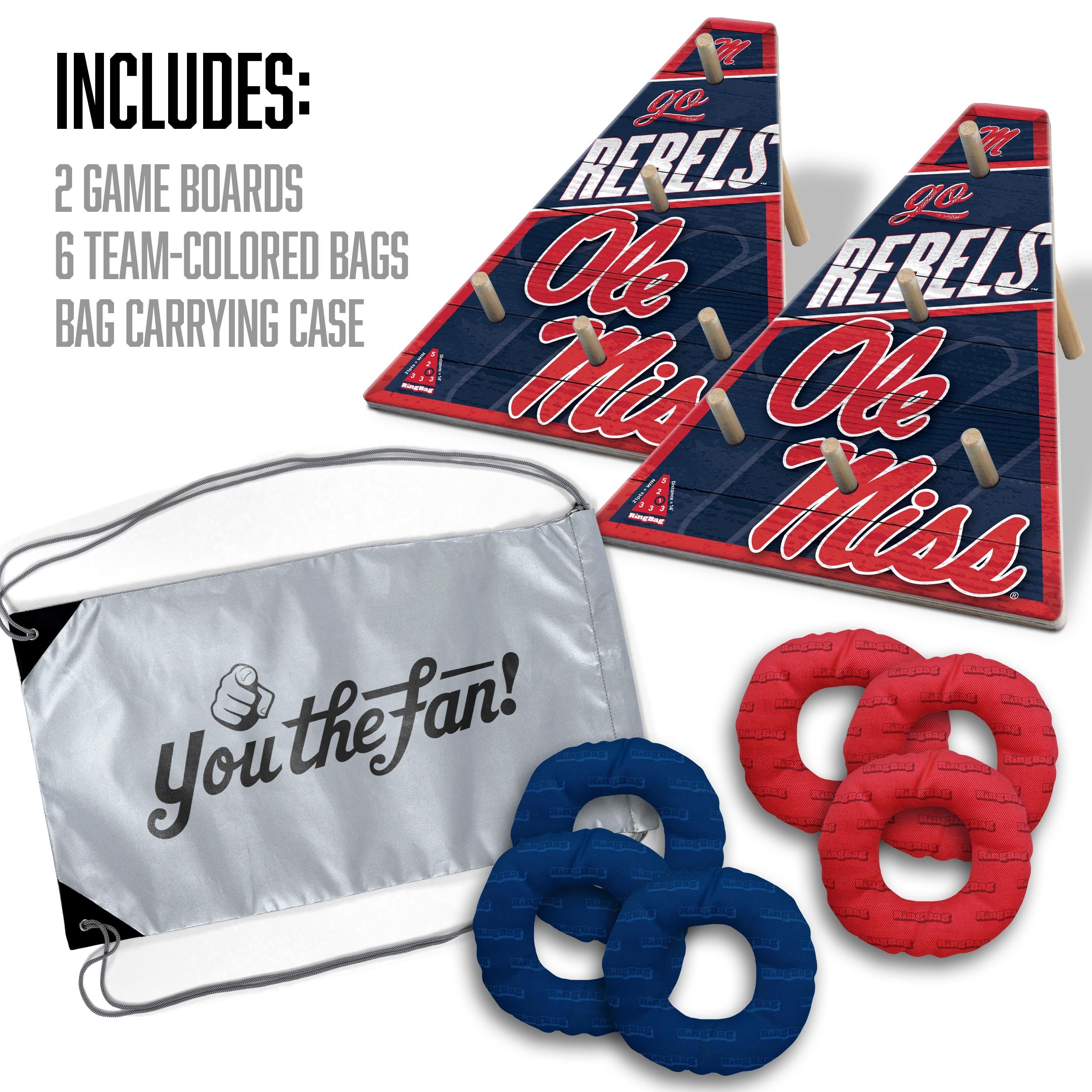 YouTheFan NCAA Mississippi Rebels RingBag - Sports Collectibles, Sports Memorabilia, Sports Fan Shop, Sports Gifts