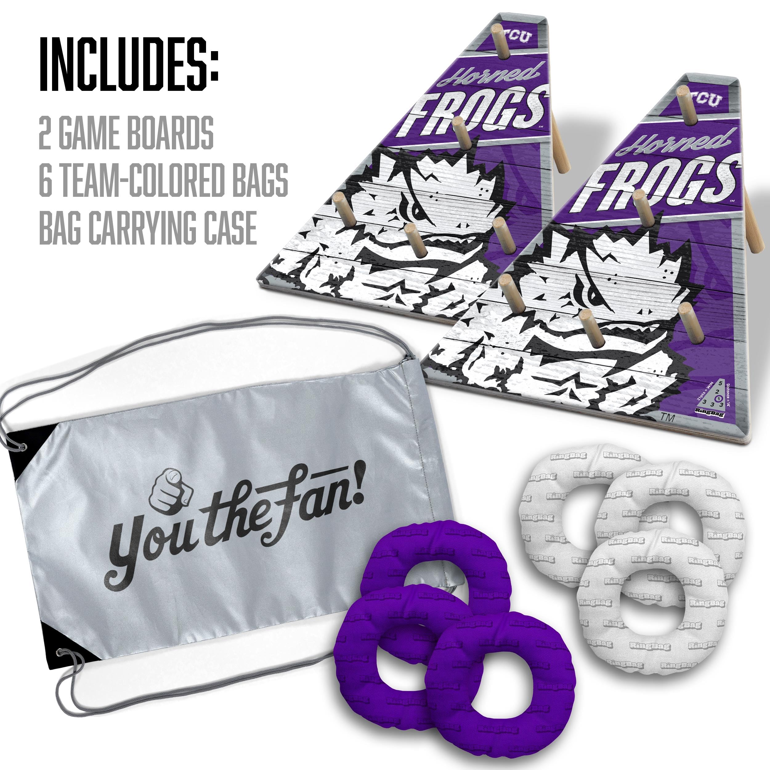 YouTheFan NCAA TCU Horned Frogs RingBag - Sports Collectibles, Sports Memorabilia, Sports Fan Shop, Sports Gifts