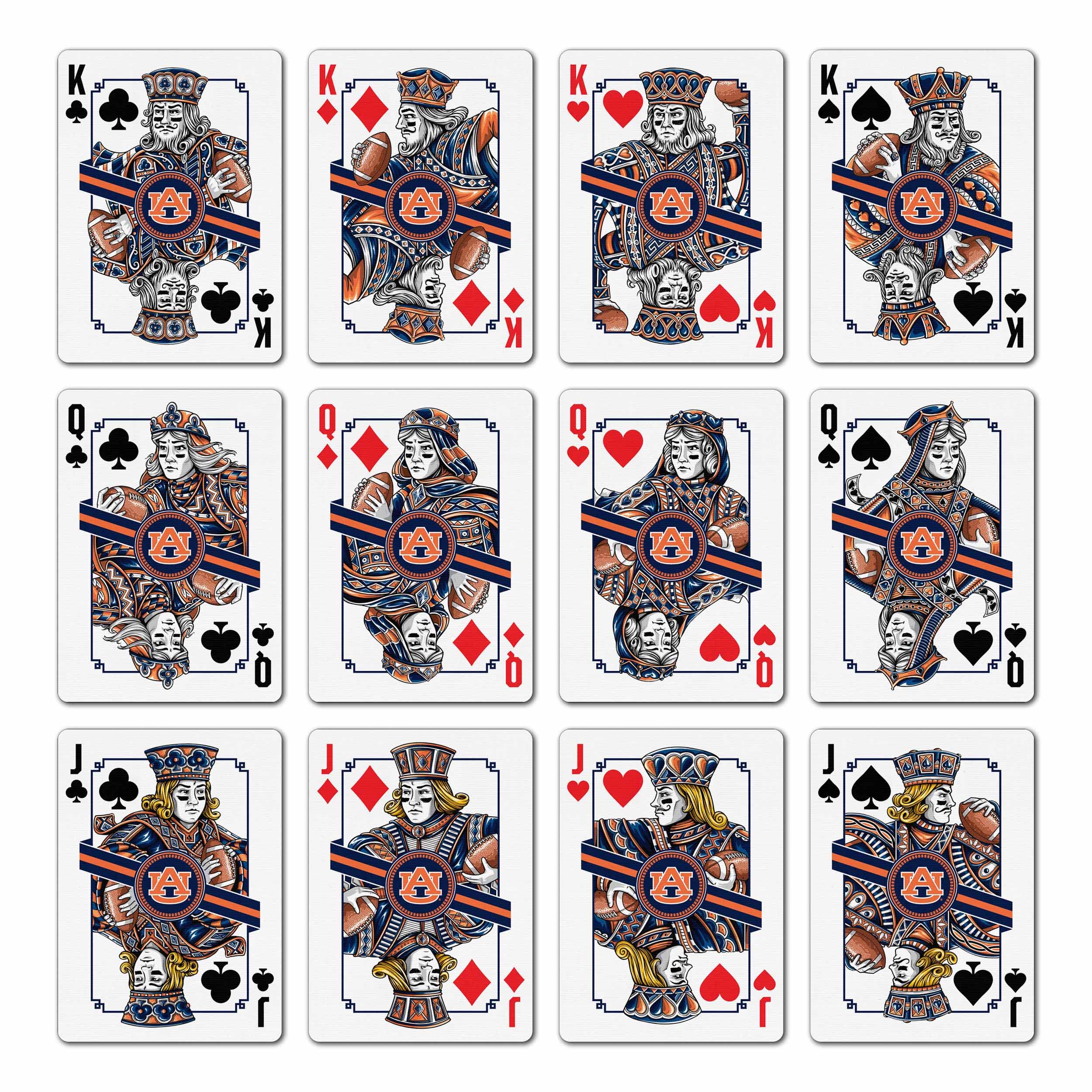 YouTheFan NCAA Auburn Tigers Classic Series Playing Cards - Sports Collectibles, Sports Memorabilia, Sports Fan Shop, Sports Gifts