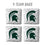 YouTheFan NCAA Michigan State Spartans Cornhole Bags - 4PK - White - Sports Collectibles, Sports Memorabilia, Sports Fan Shop, Sports Gifts