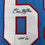 Framed Autographed/Signed Elvin Bethea 35x39 HOF 03 Tennessee Retro Light Blue Football Jersey JSA COA